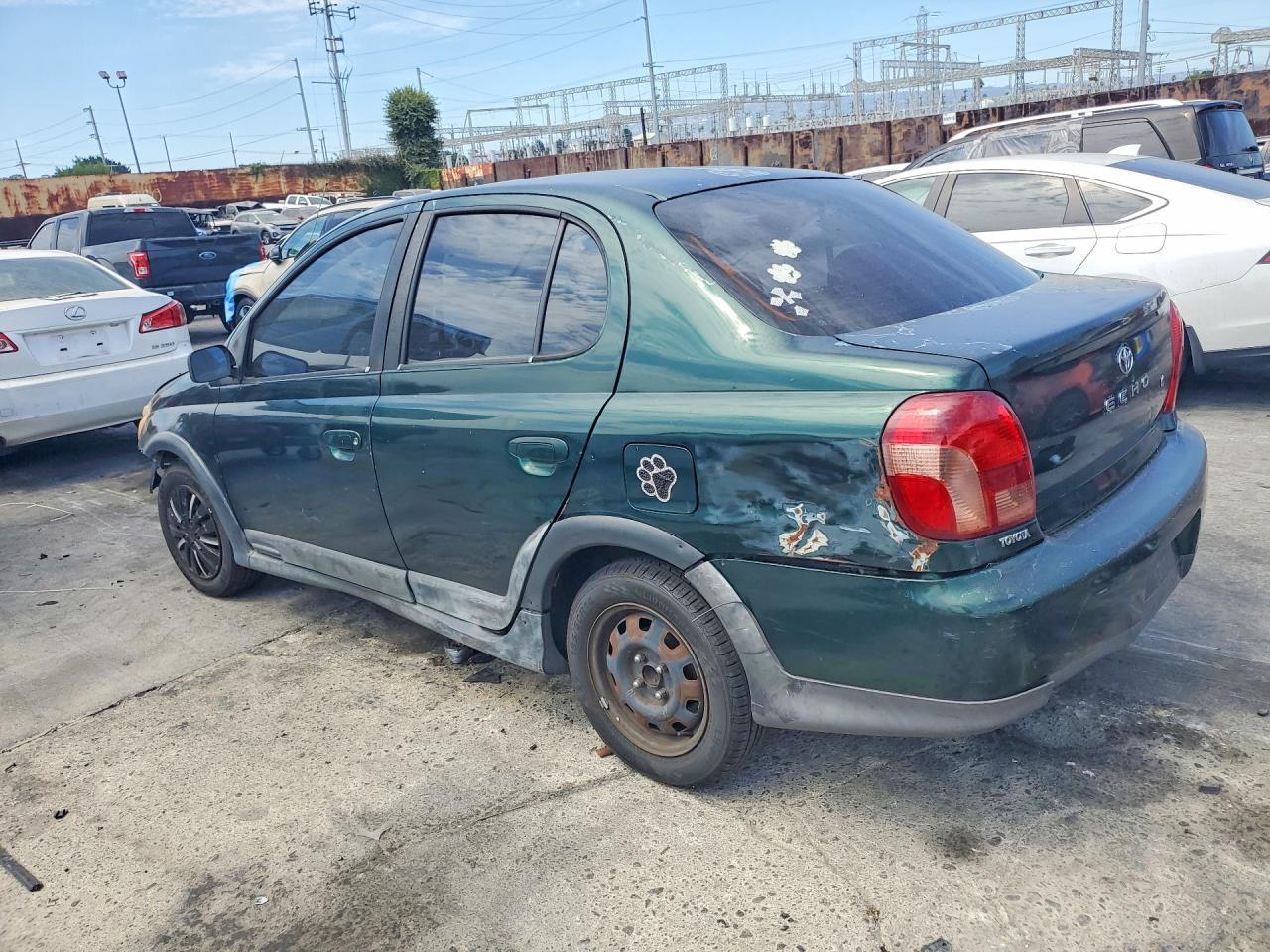 2001 Toyota Echo Base Green vin: JTDBT123810172341