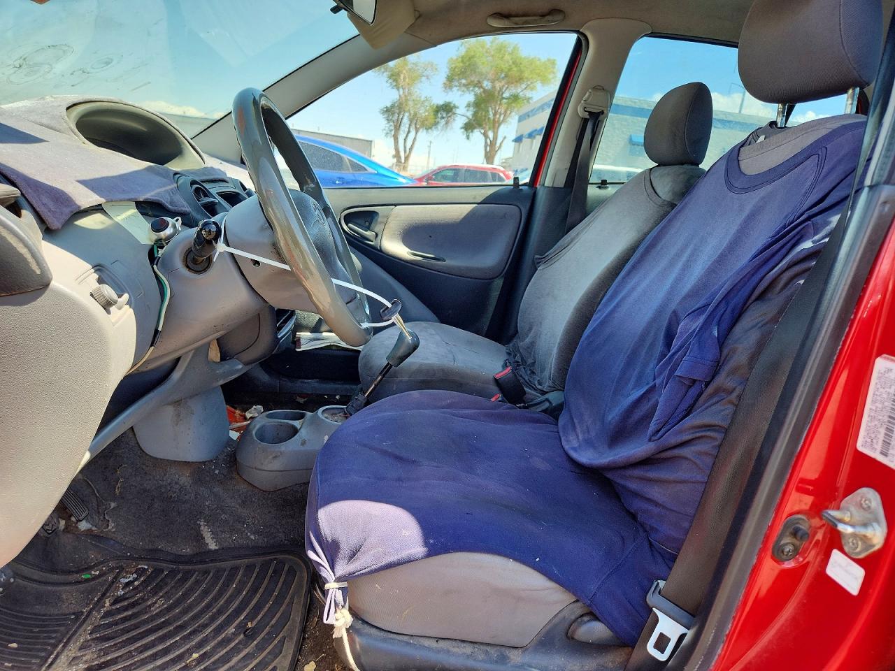 2001 Toyota Echo Base Red vin: JTDBT123910153605