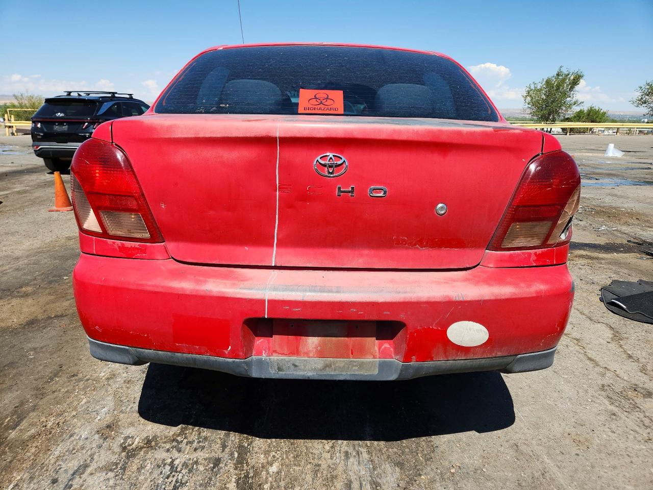2001 Toyota Echo Base Red vin: JTDBT123910153605