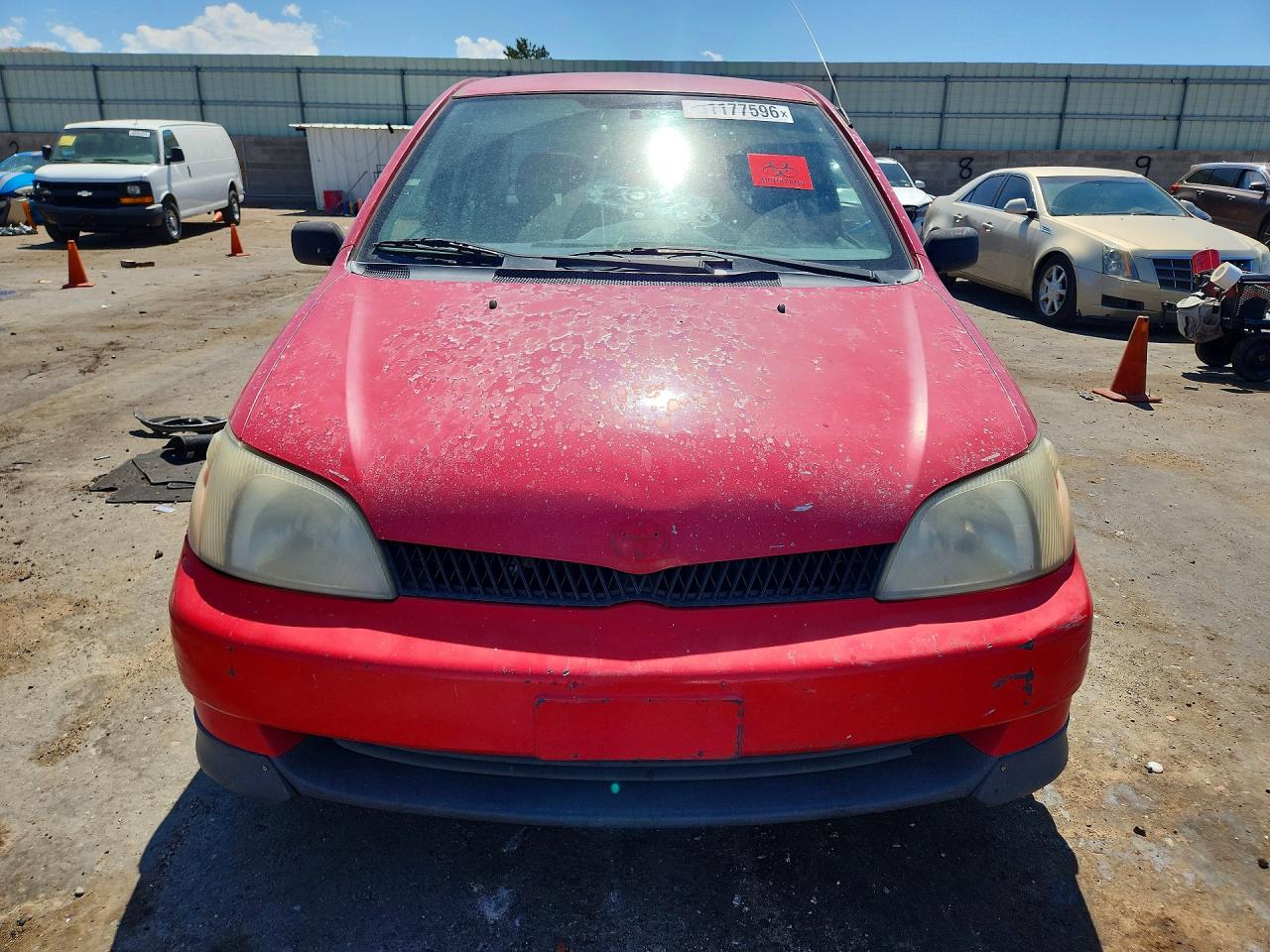 2001 Toyota Echo Base Red vin: JTDBT123910153605