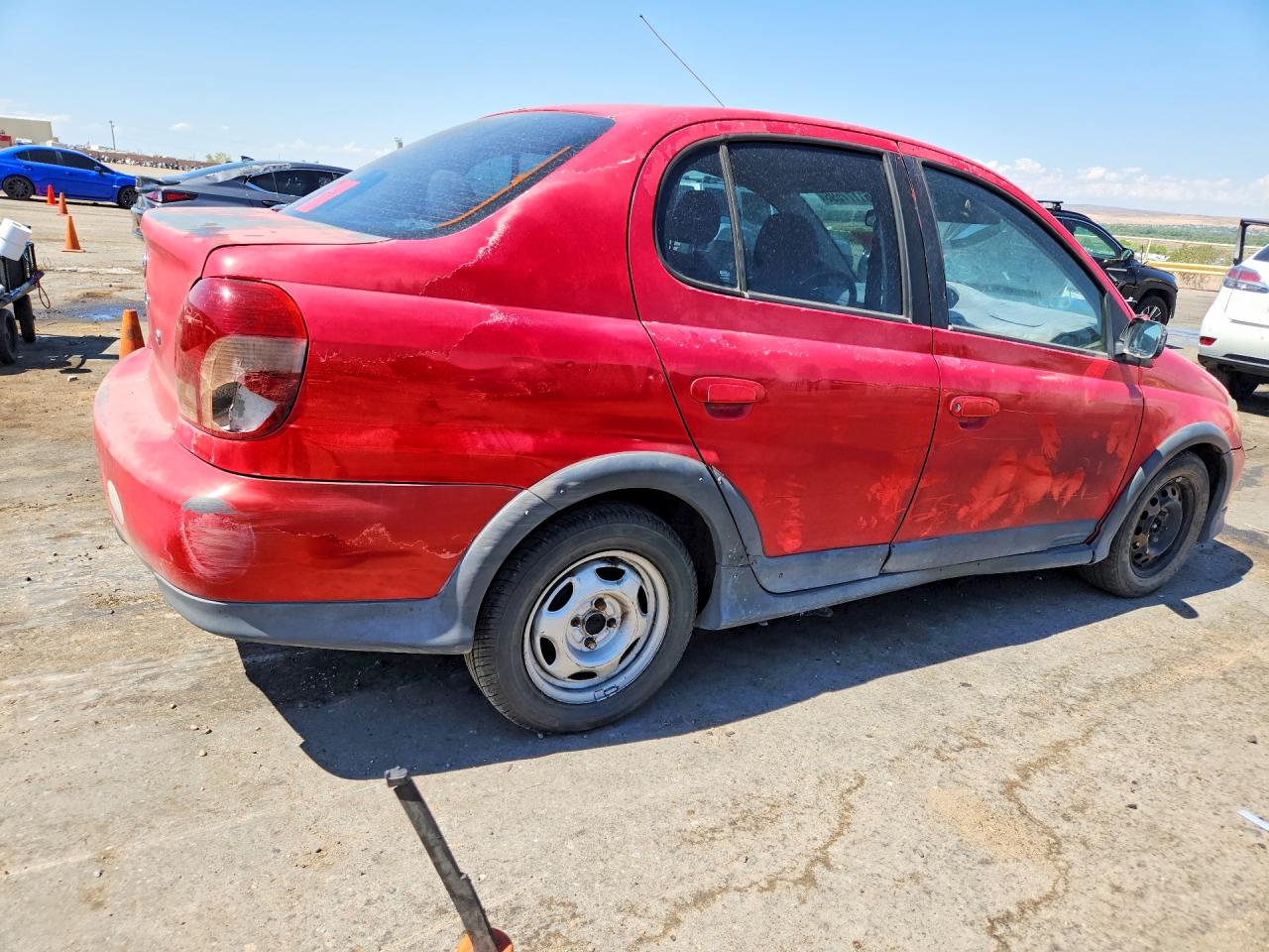 2001 Toyota Echo Base Red vin: JTDBT123910153605