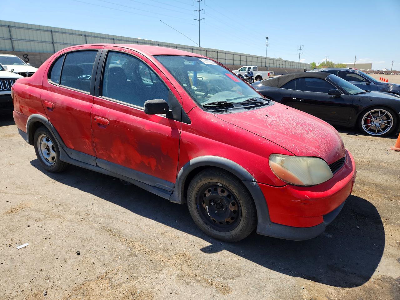 2001 Toyota Echo Base Red vin: JTDBT123910153605