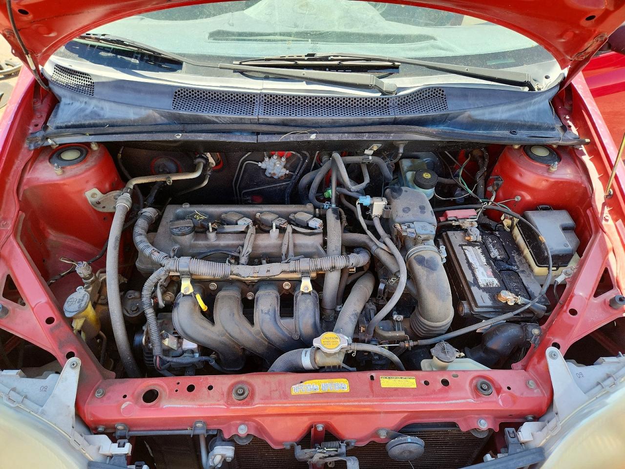 2001 Toyota Echo Base Red vin: JTDBT123910153605