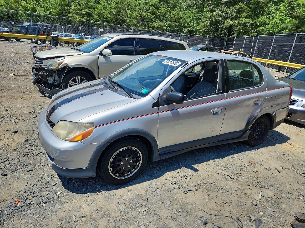 2001 Toyota Echo Base Silver vin: JTDBT123910154012