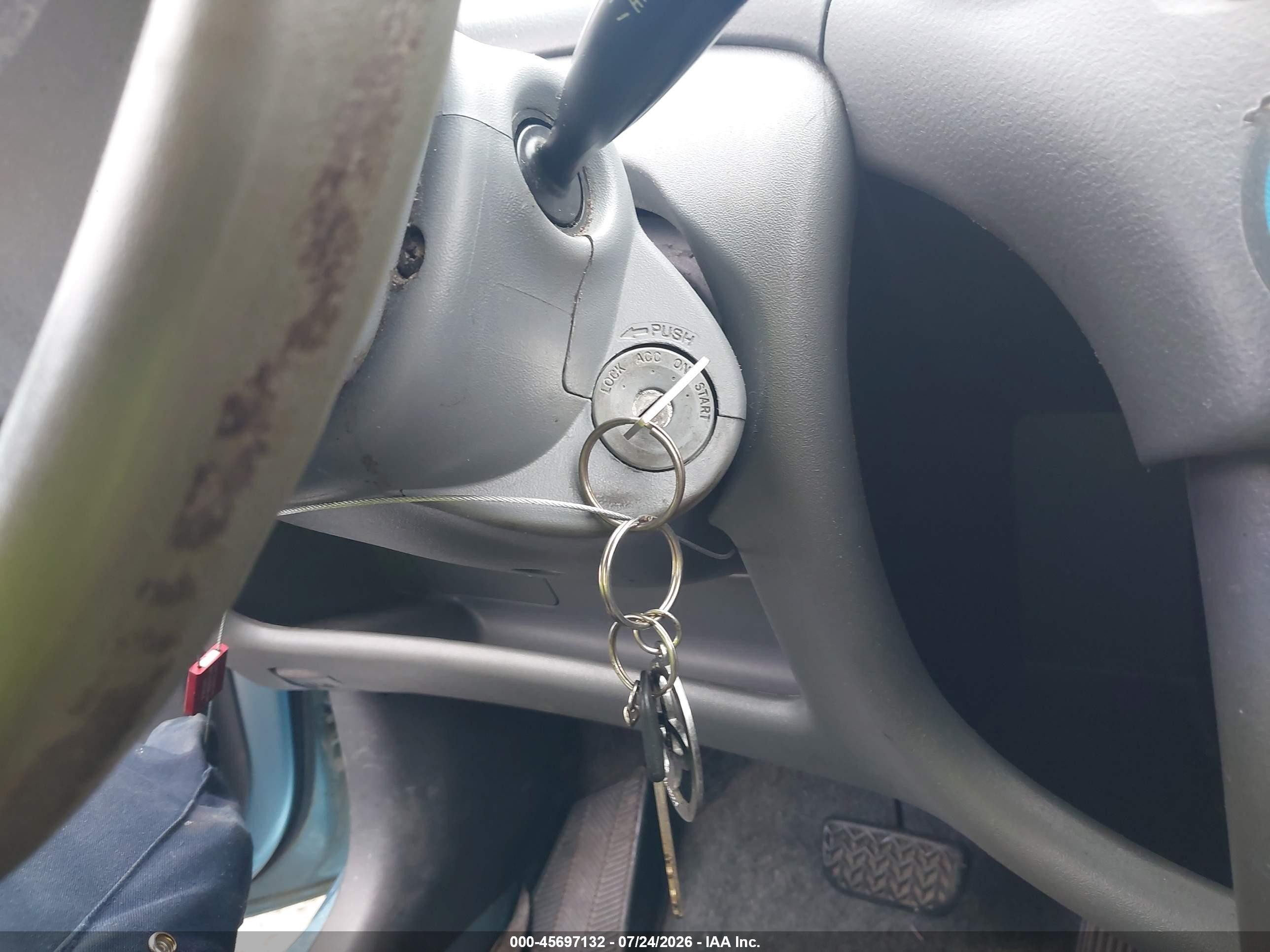 2001 Toyota Echo Blue vin: JTDBT123910156942
