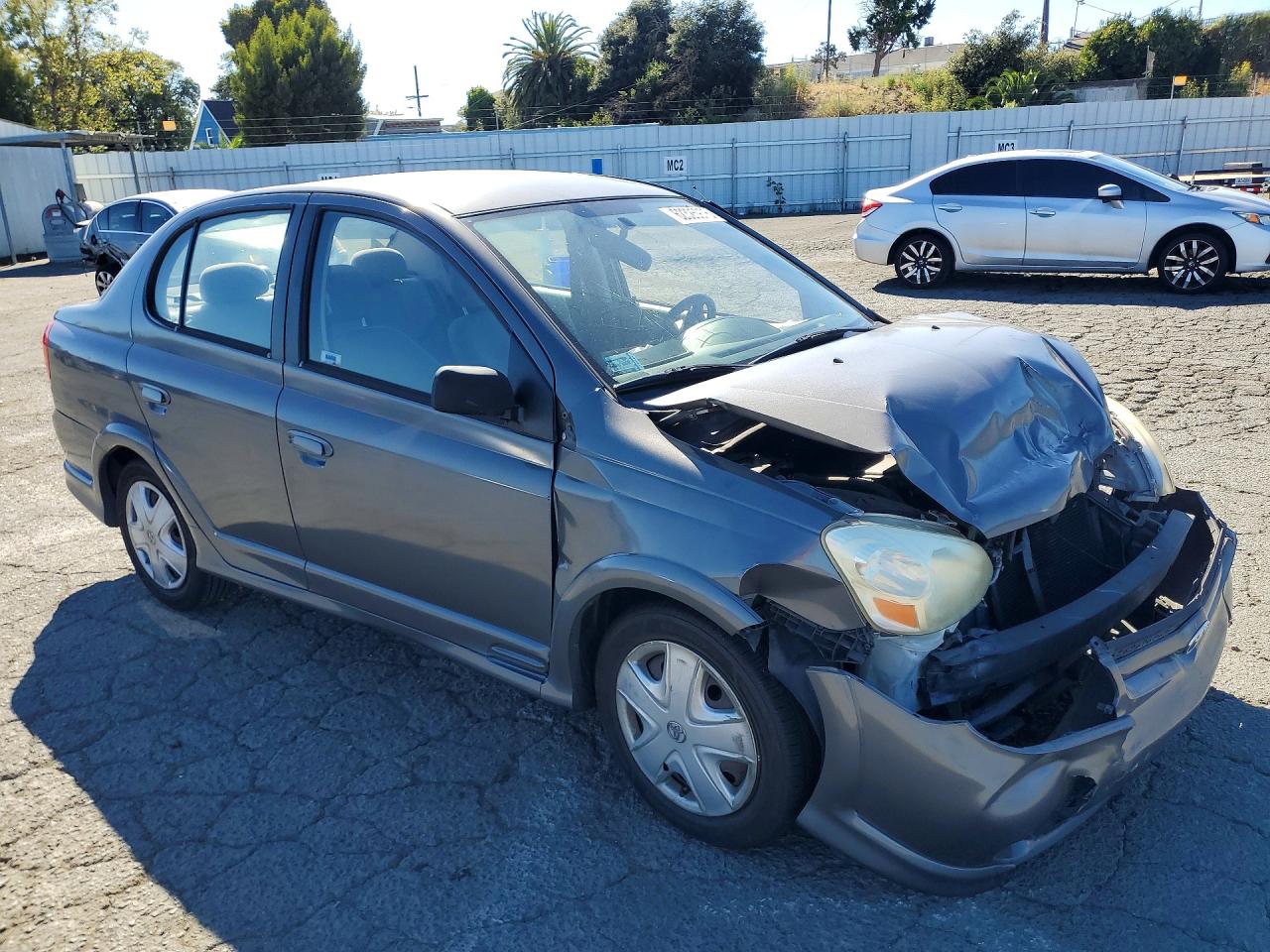 2003 Toyota Echo Base Gray vin: JTDBT123930285038