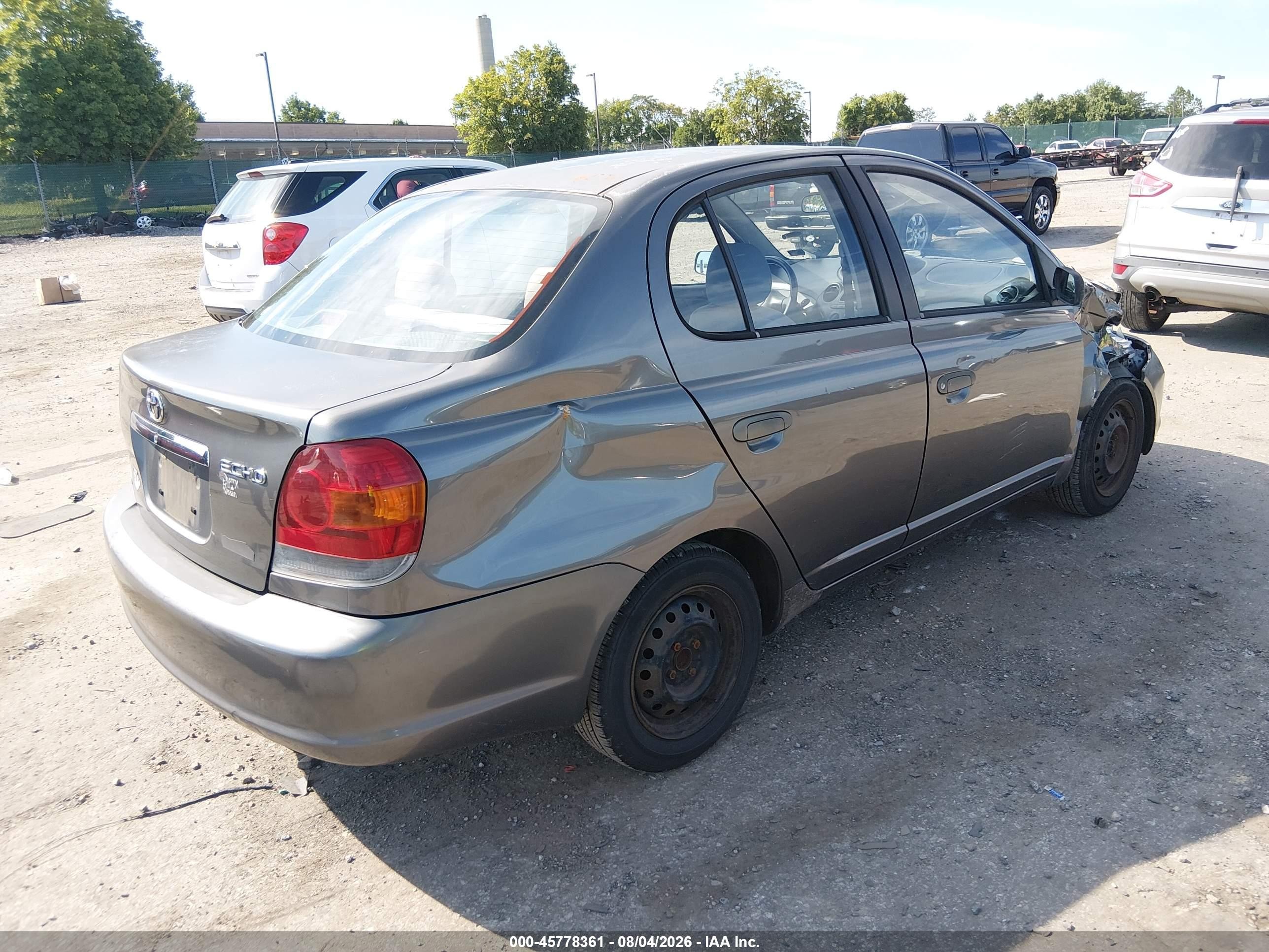 2003 Toyota Echo Gray vin: JTDBT123930300430