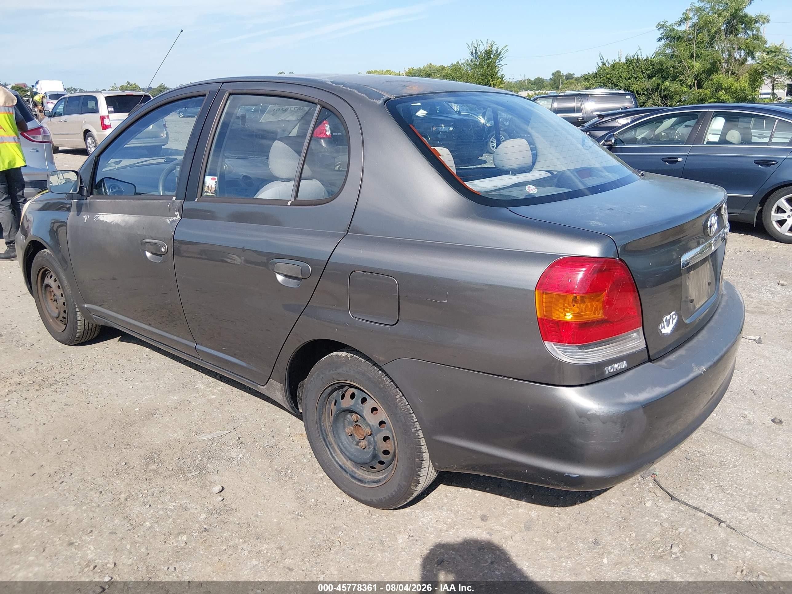 2003 Toyota Echo Gray vin: JTDBT123930300430