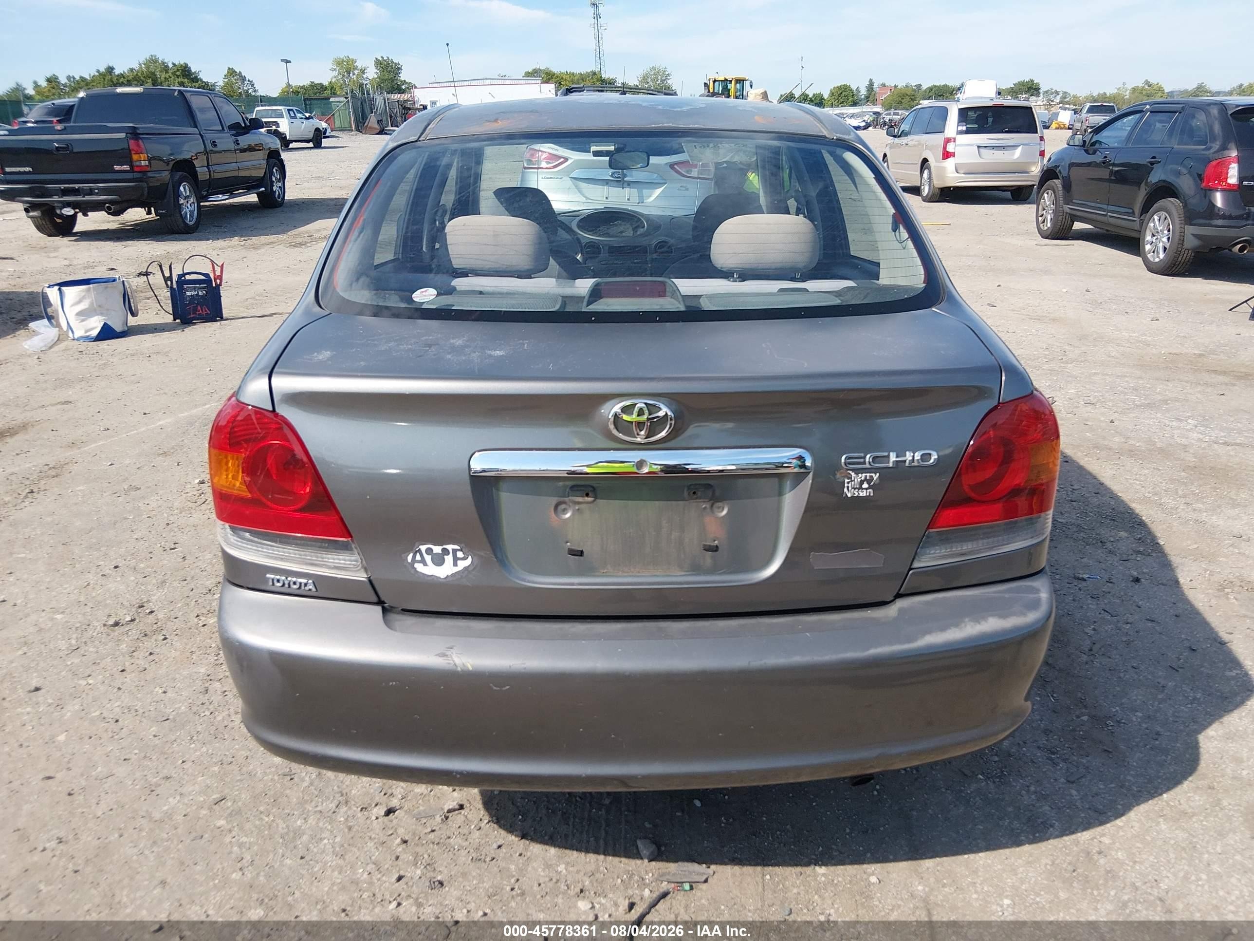 2003 Toyota Echo Gray vin: JTDBT123930300430
