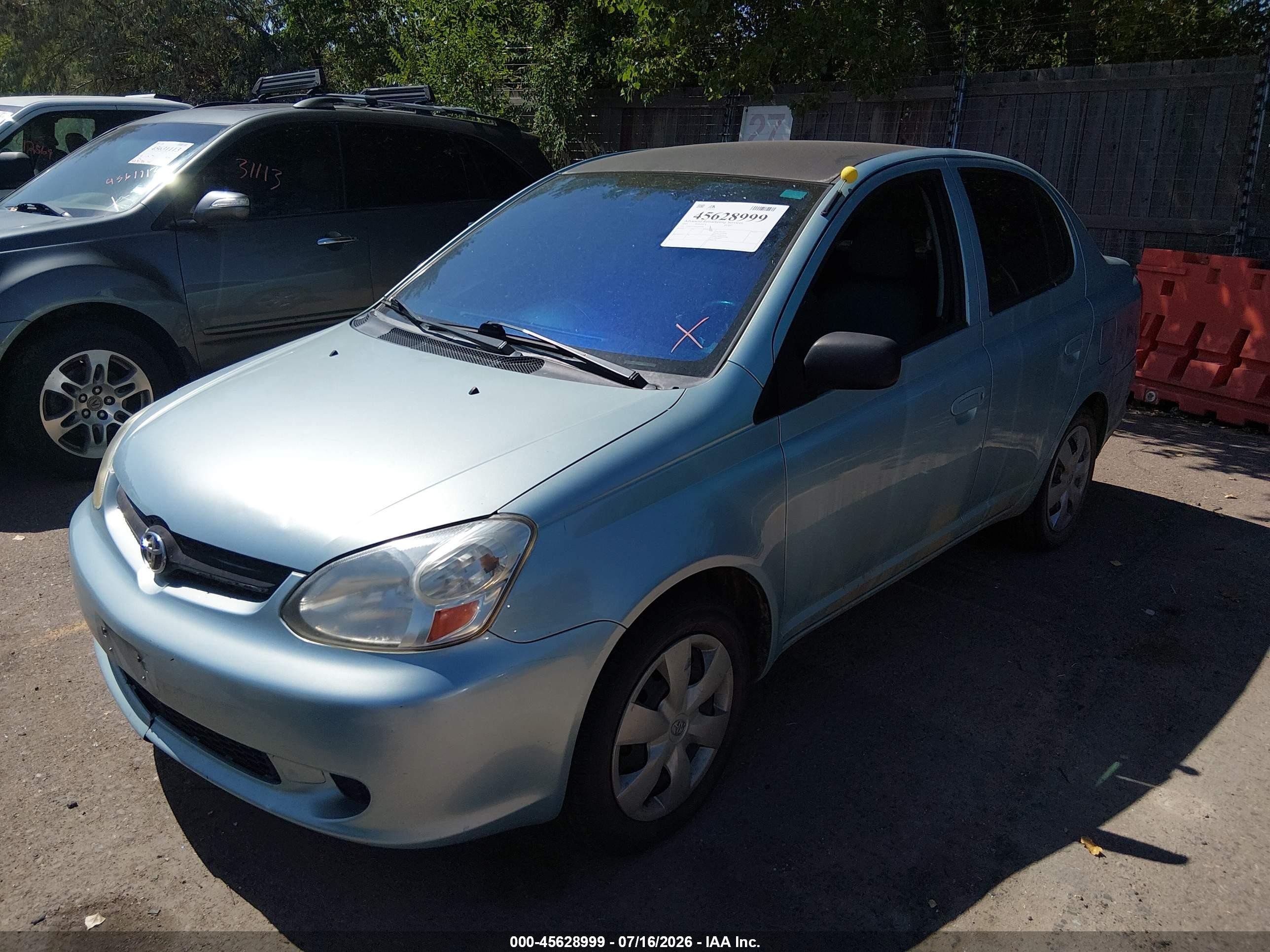 2004 Toyota Echo   Blue vin: JTDBT123940320906