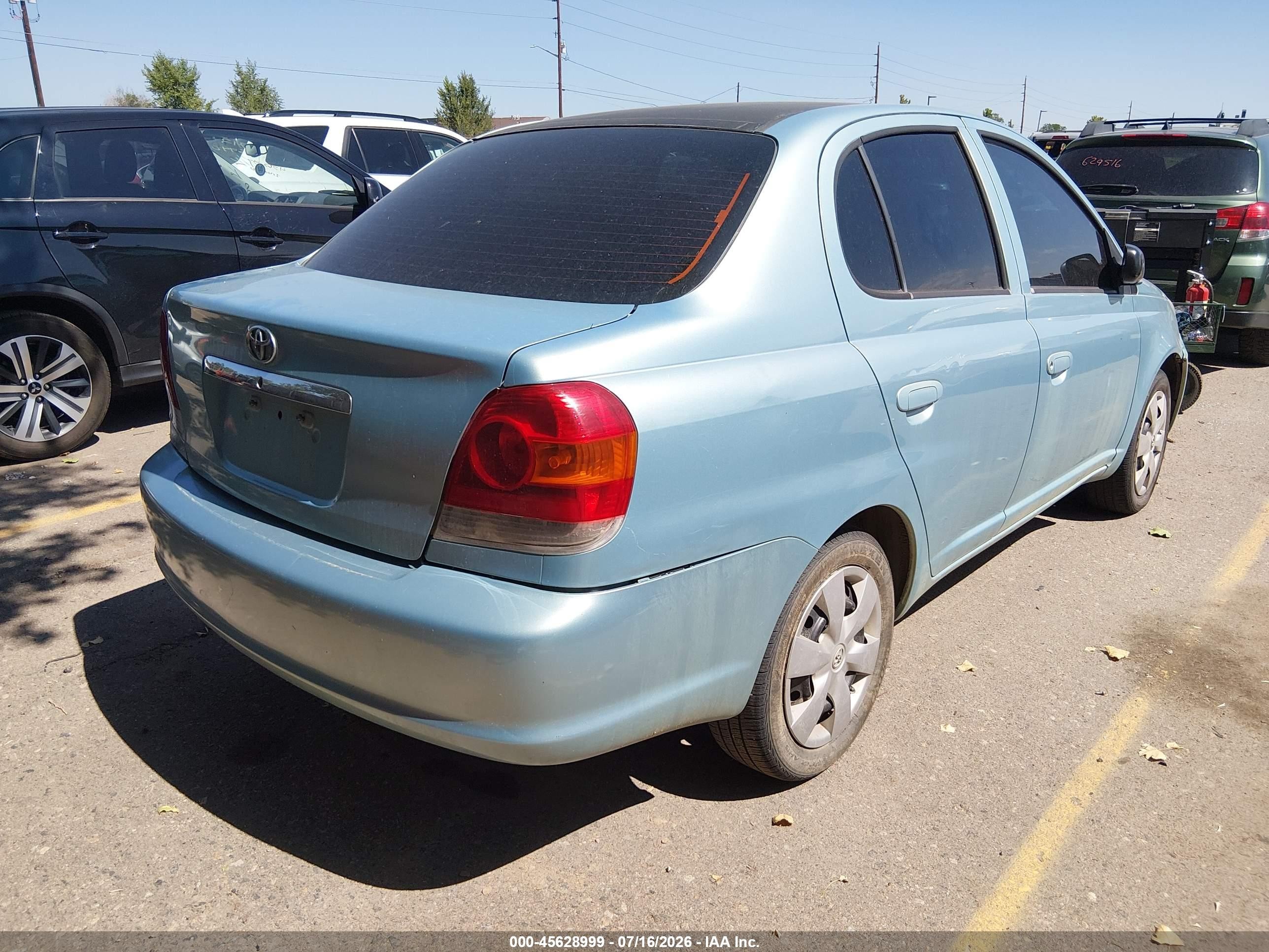 2004 Toyota Echo   Blue vin: JTDBT123940320906