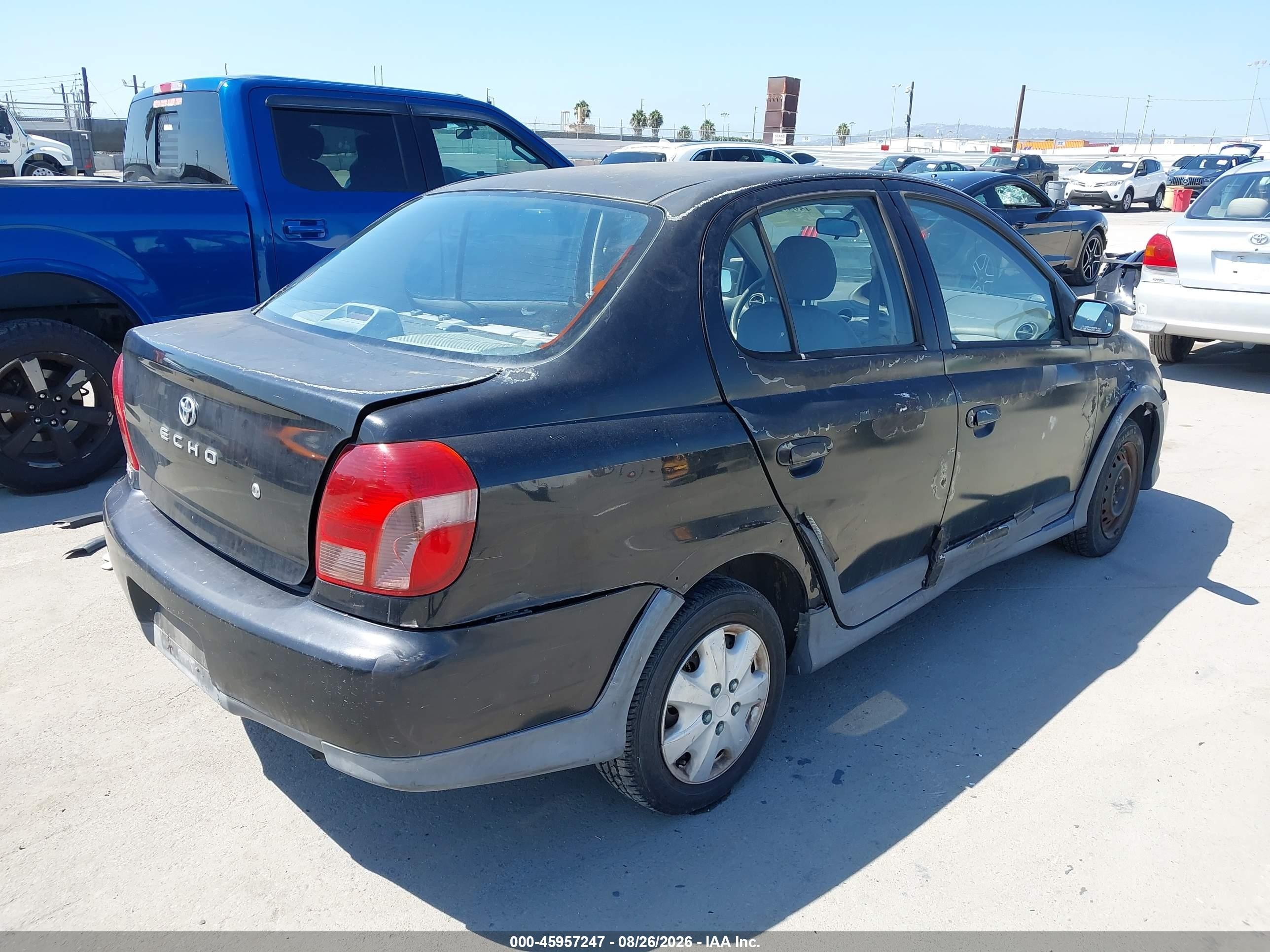 2000 Toyota Echo   Black vin: JTDBT1239Y0004203