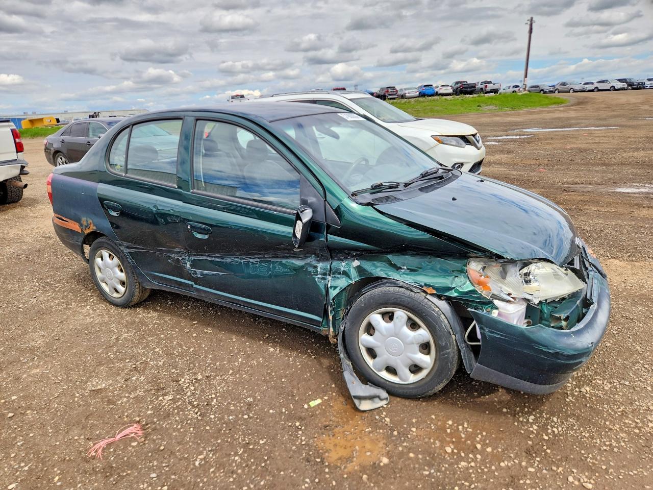 2000 Toyota Echo Base Green vin: JTDBT1239Y0067849