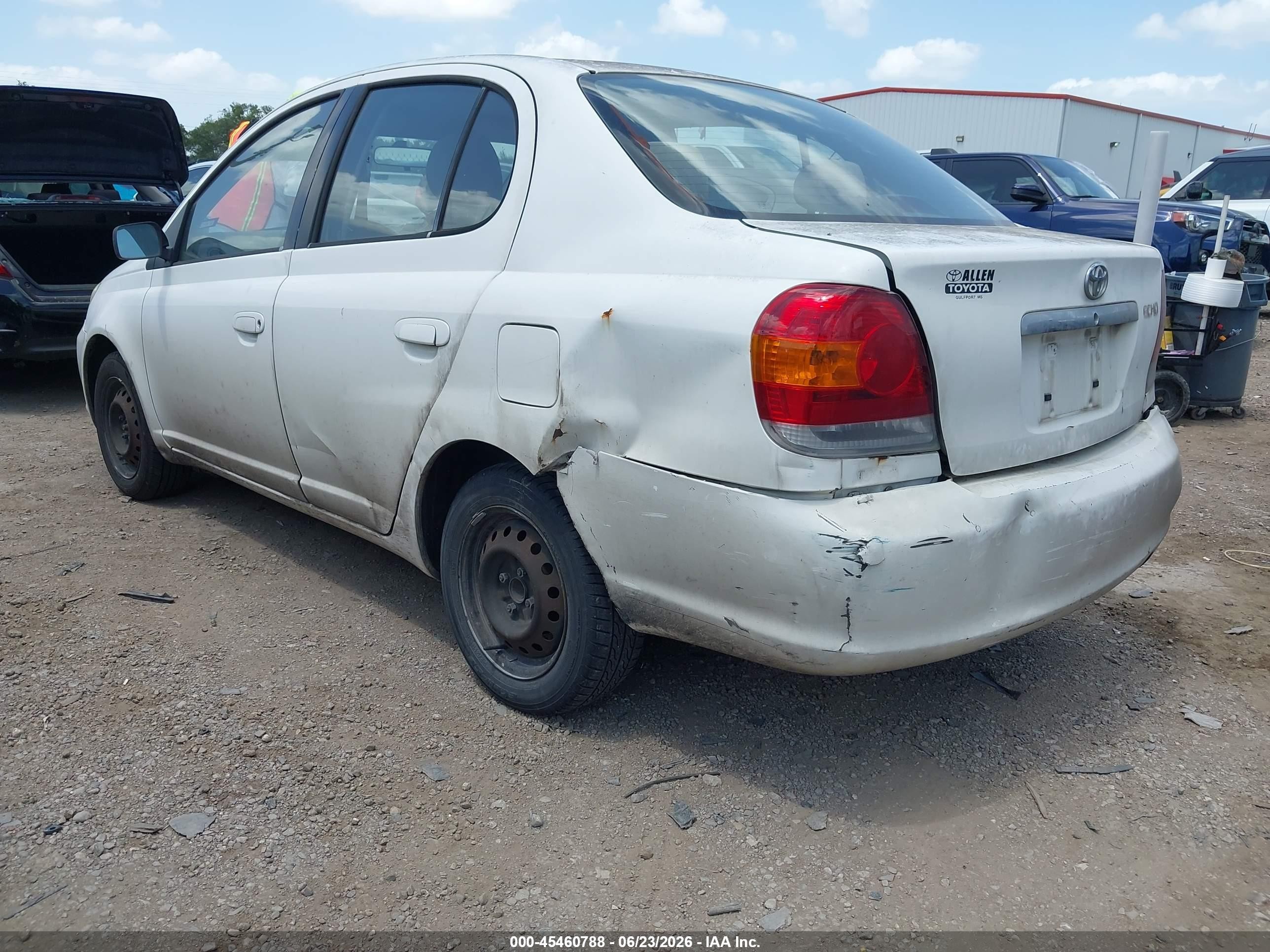 2003 Toyota Echo   Белый vin: JTDBT123X35045127