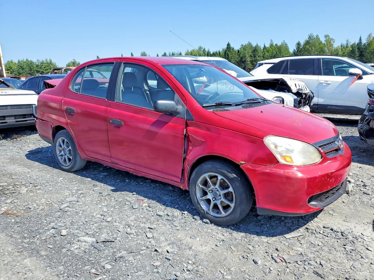 2005 Toyota Echo Base Red vin: JTDBT123X50387466