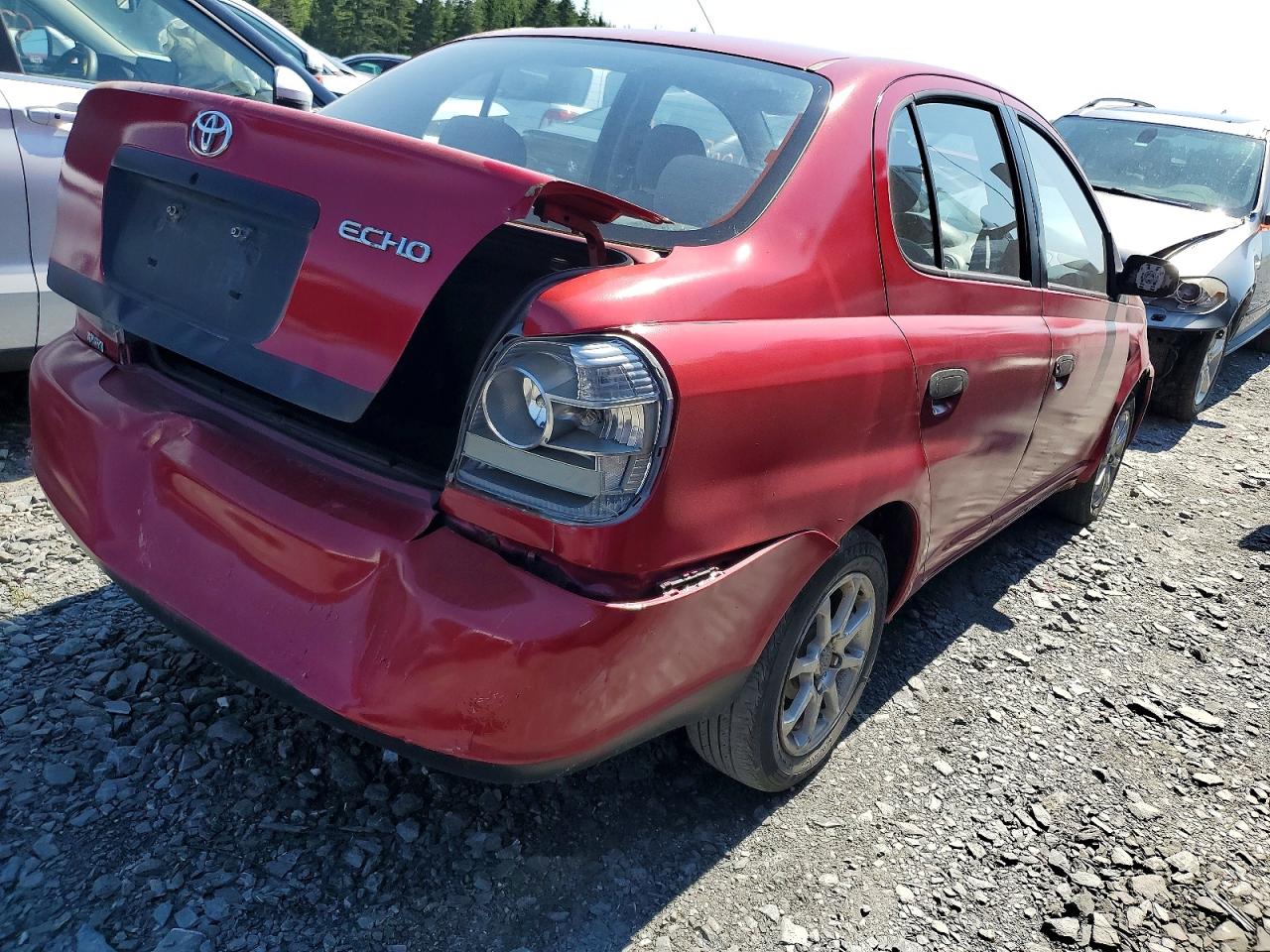 2005 Toyota Echo Base Red vin: JTDBT123X50387466