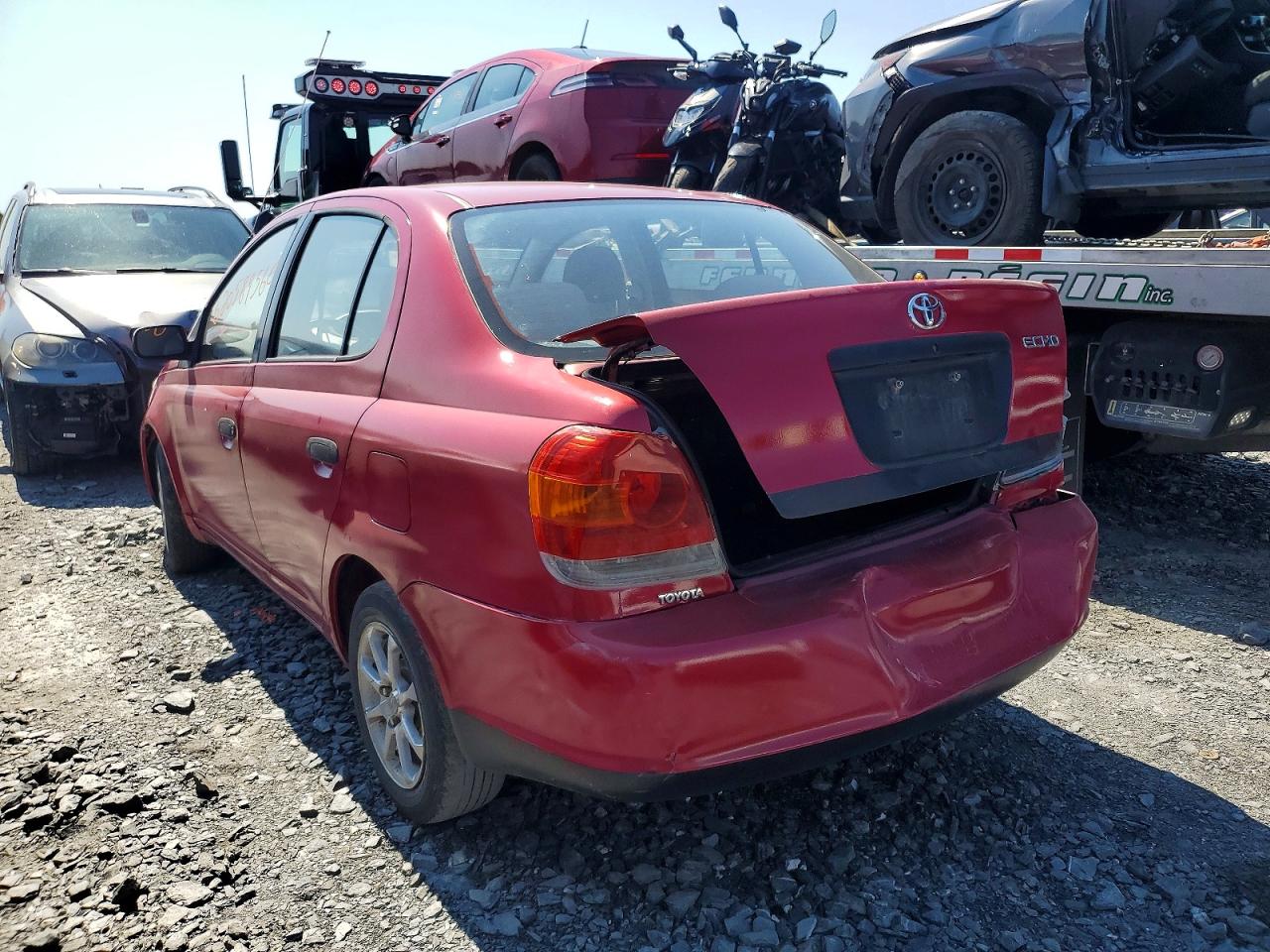 2005 Toyota Echo Base Red vin: JTDBT123X50387466