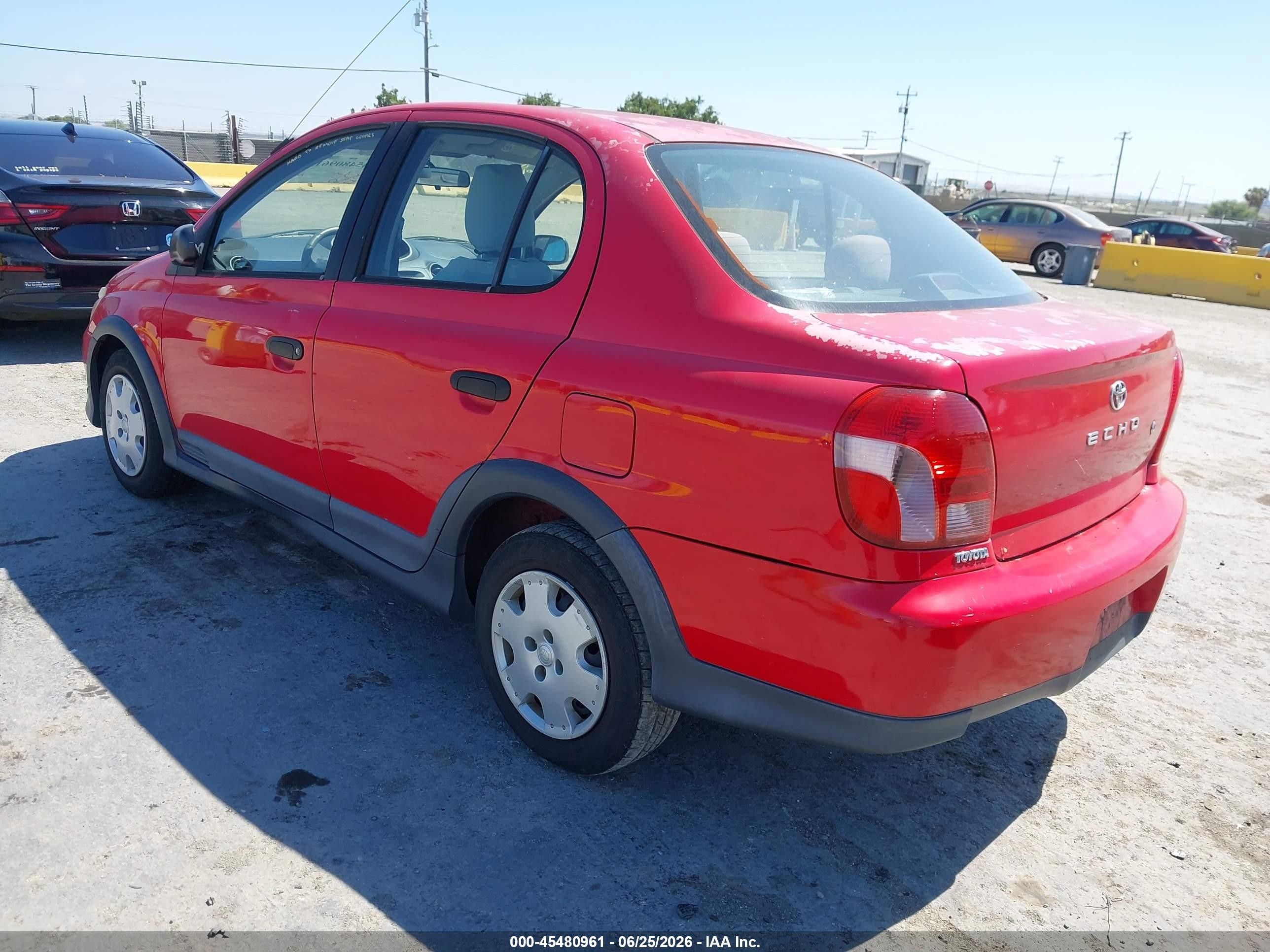 2001 Toyota Echo   Red vin: JTDBT183910163249