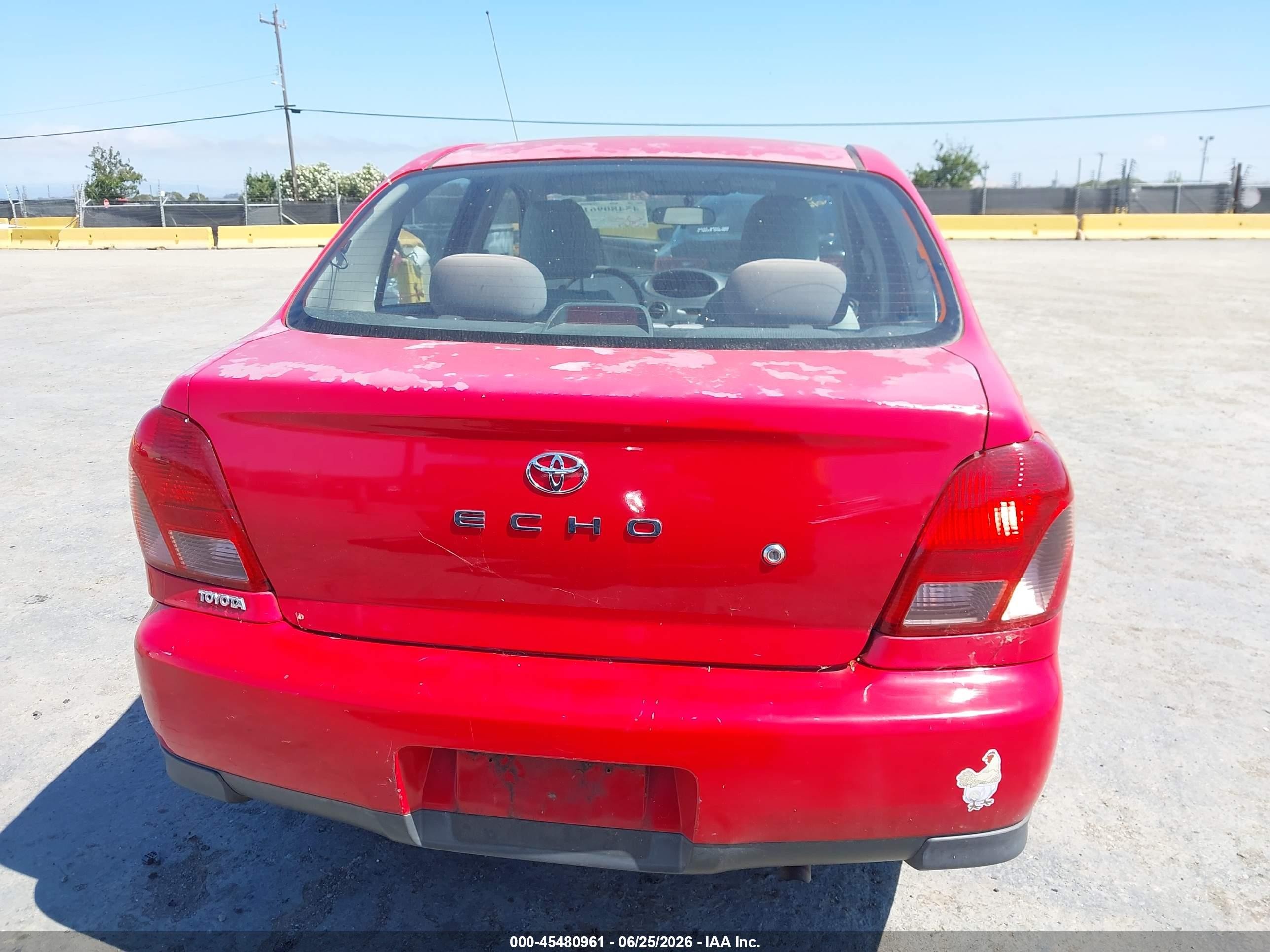 2001 Toyota Echo   Red vin: JTDBT183910163249