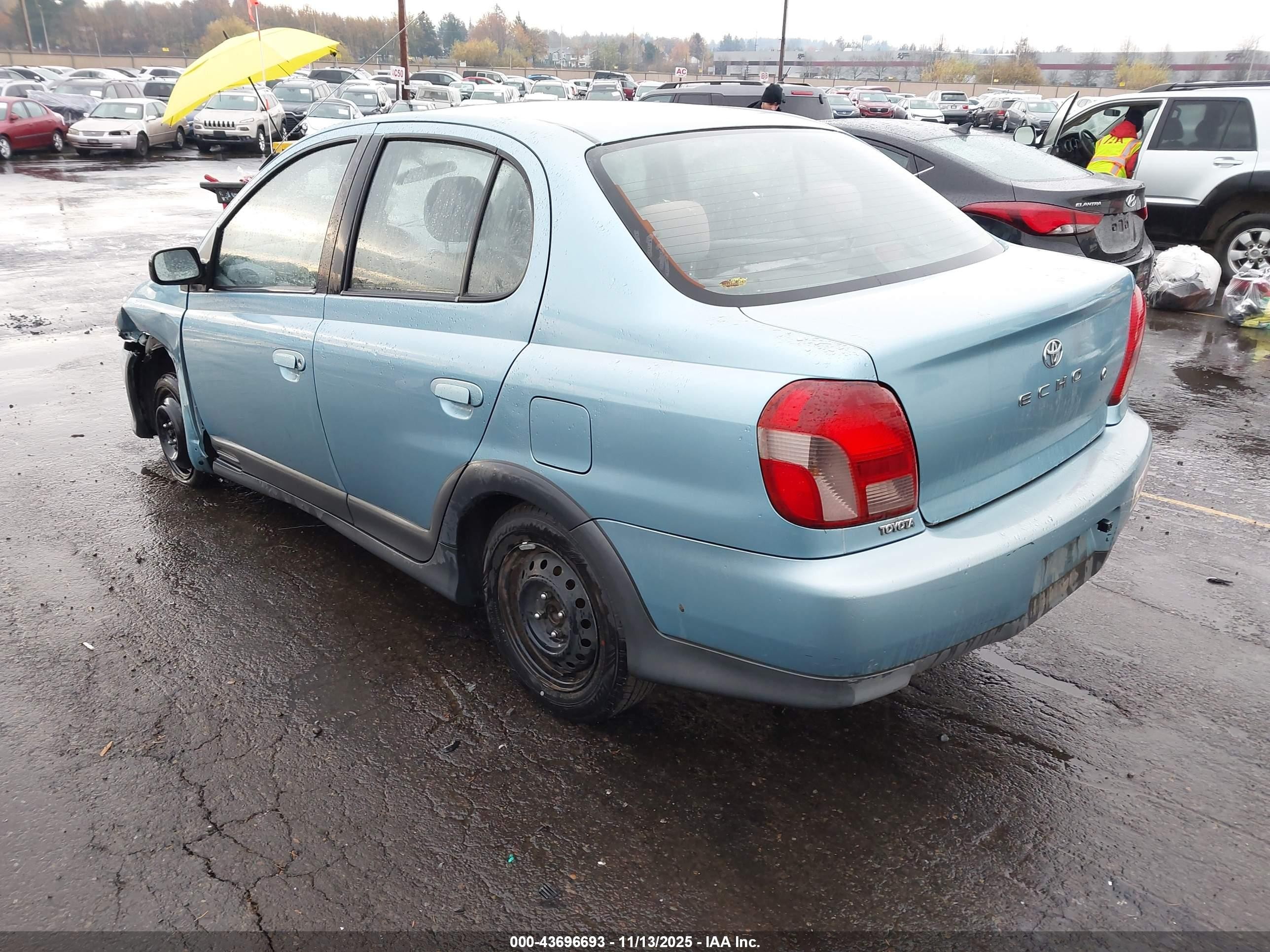 2002 Toyota Echo   Turquoise vin: JTDBT183920218428