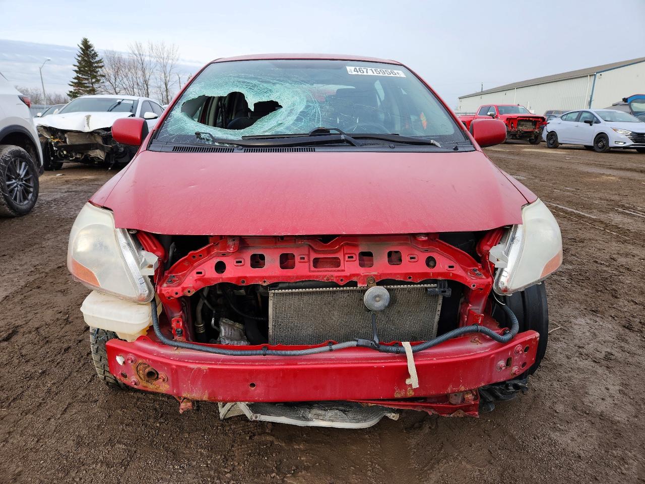 2010 Toyota Yaris Base Красный vin: JTDBT4K30A1368740
