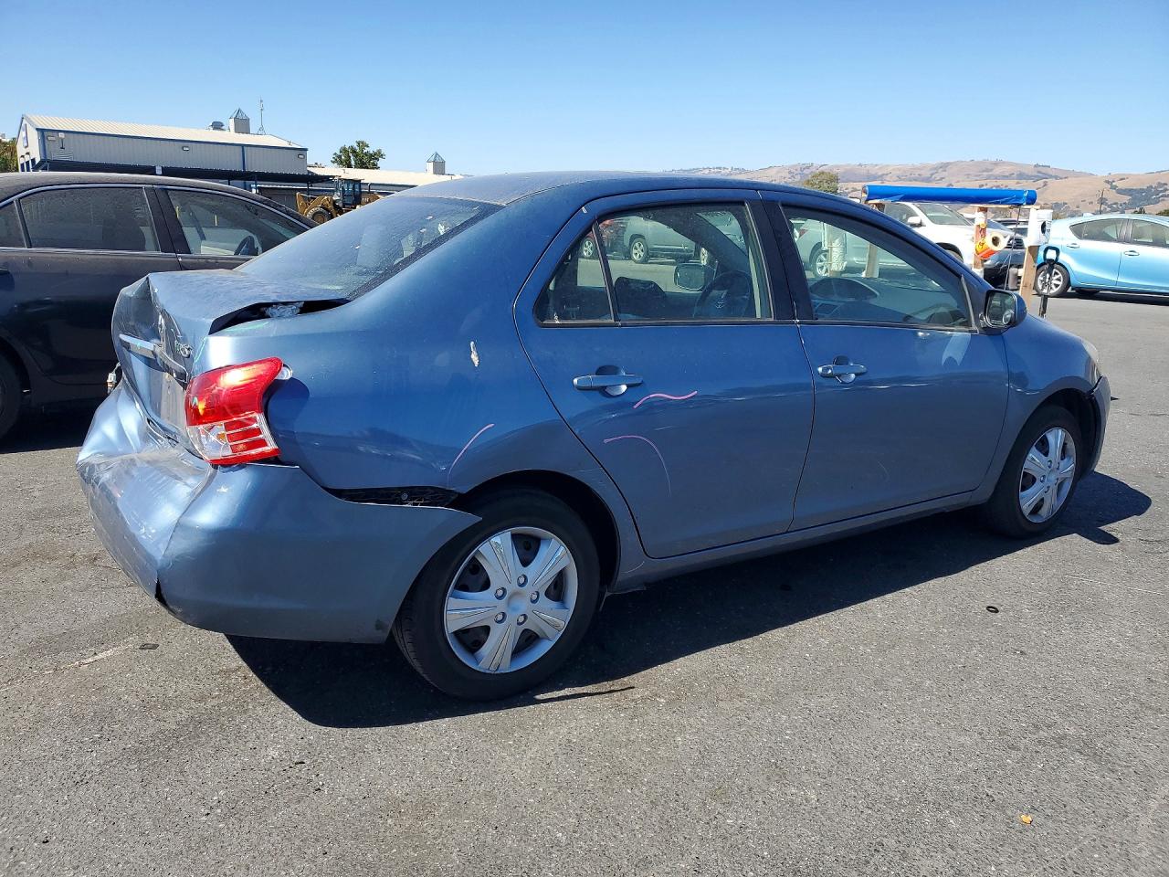 2012 Toyota Yaris Fleet Blue vin: JTDBT4K30CL023747