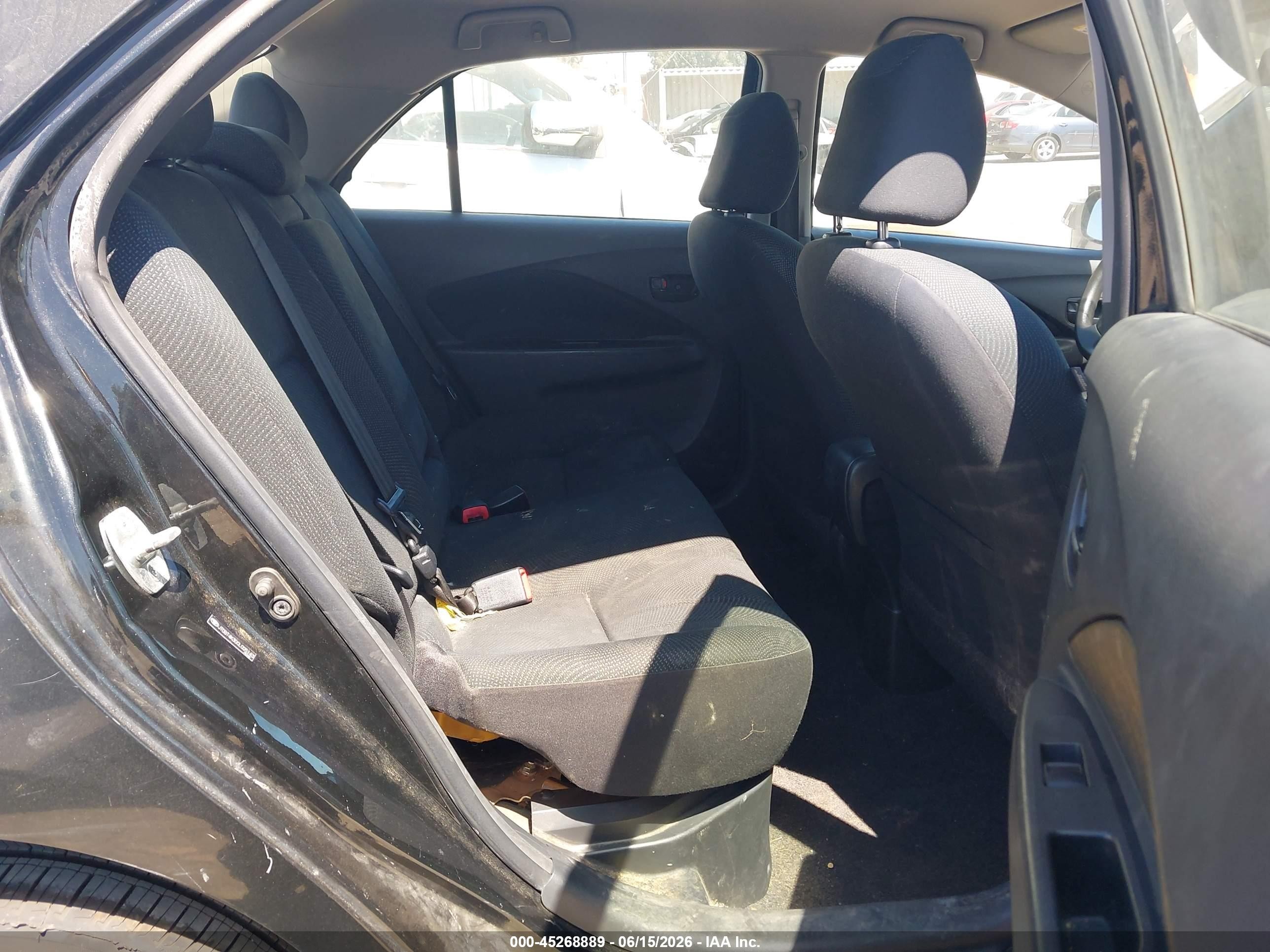 2012 Toyota Yaris   Черный vin: JTDBT4K30CL025143
