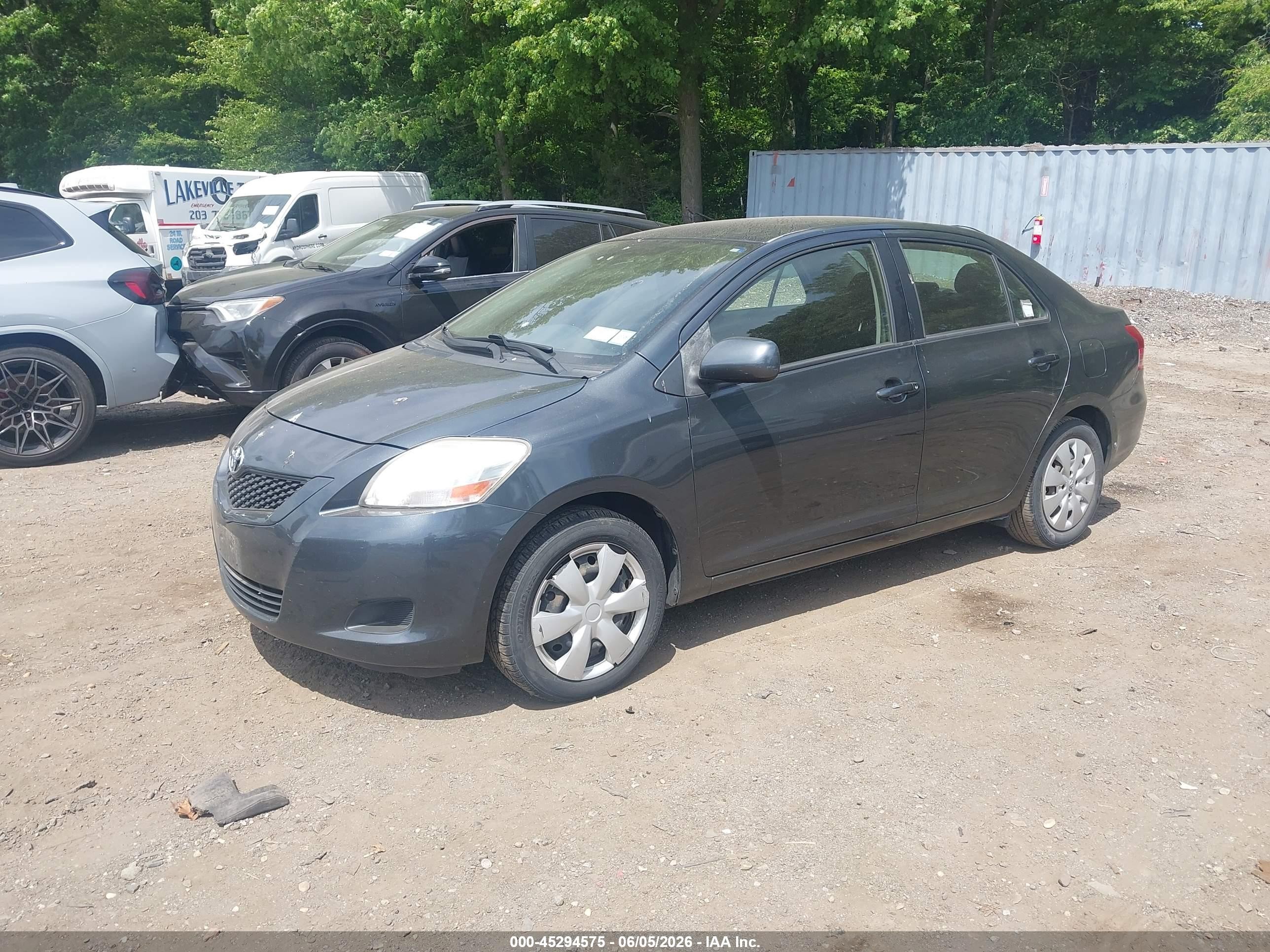 2012 Toyota Yaris   Gray vin: JTDBT4K30CL036563