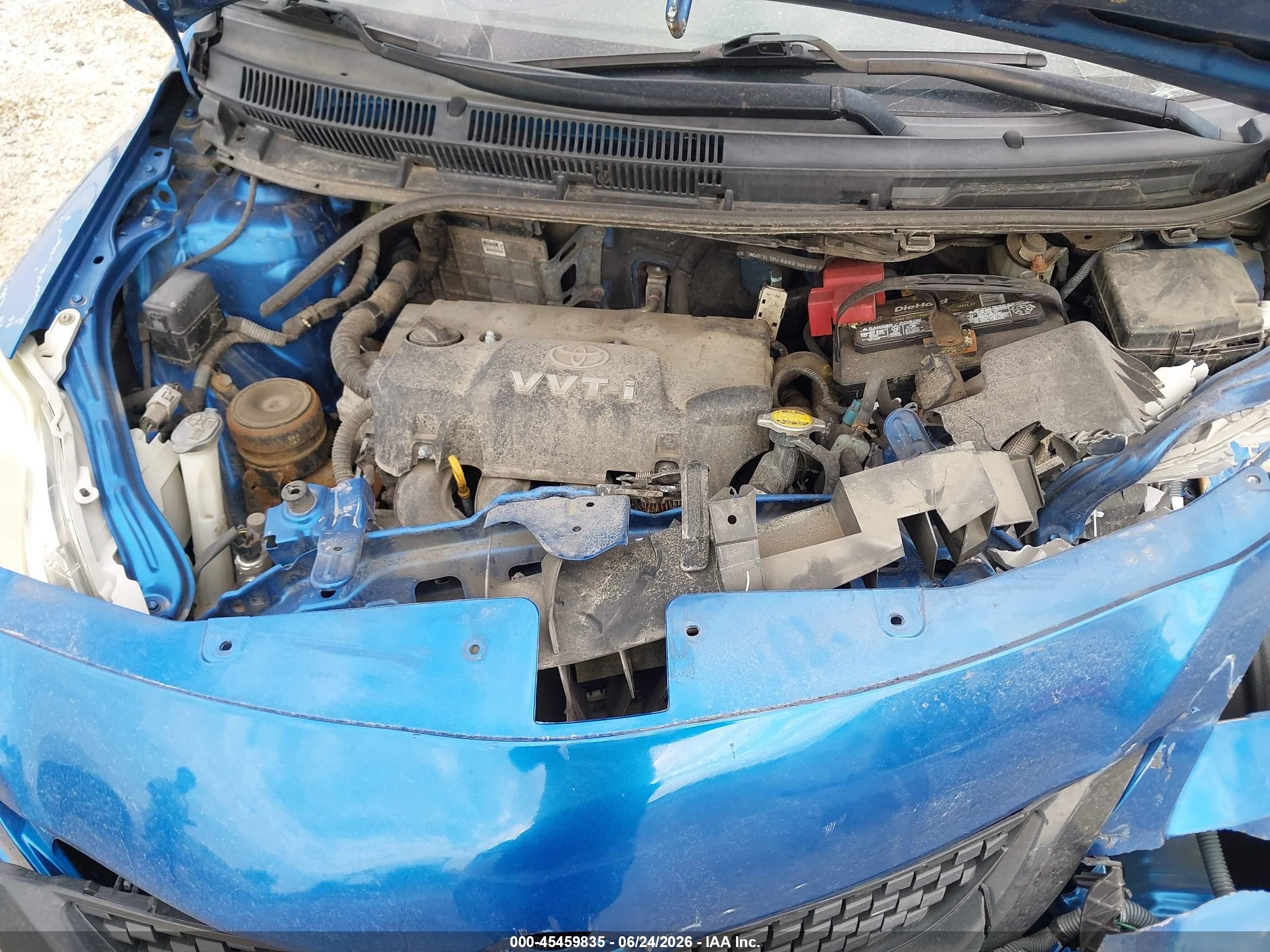 2010 Toyota Yaris   Blue vin: JTDBT4K31A1355558