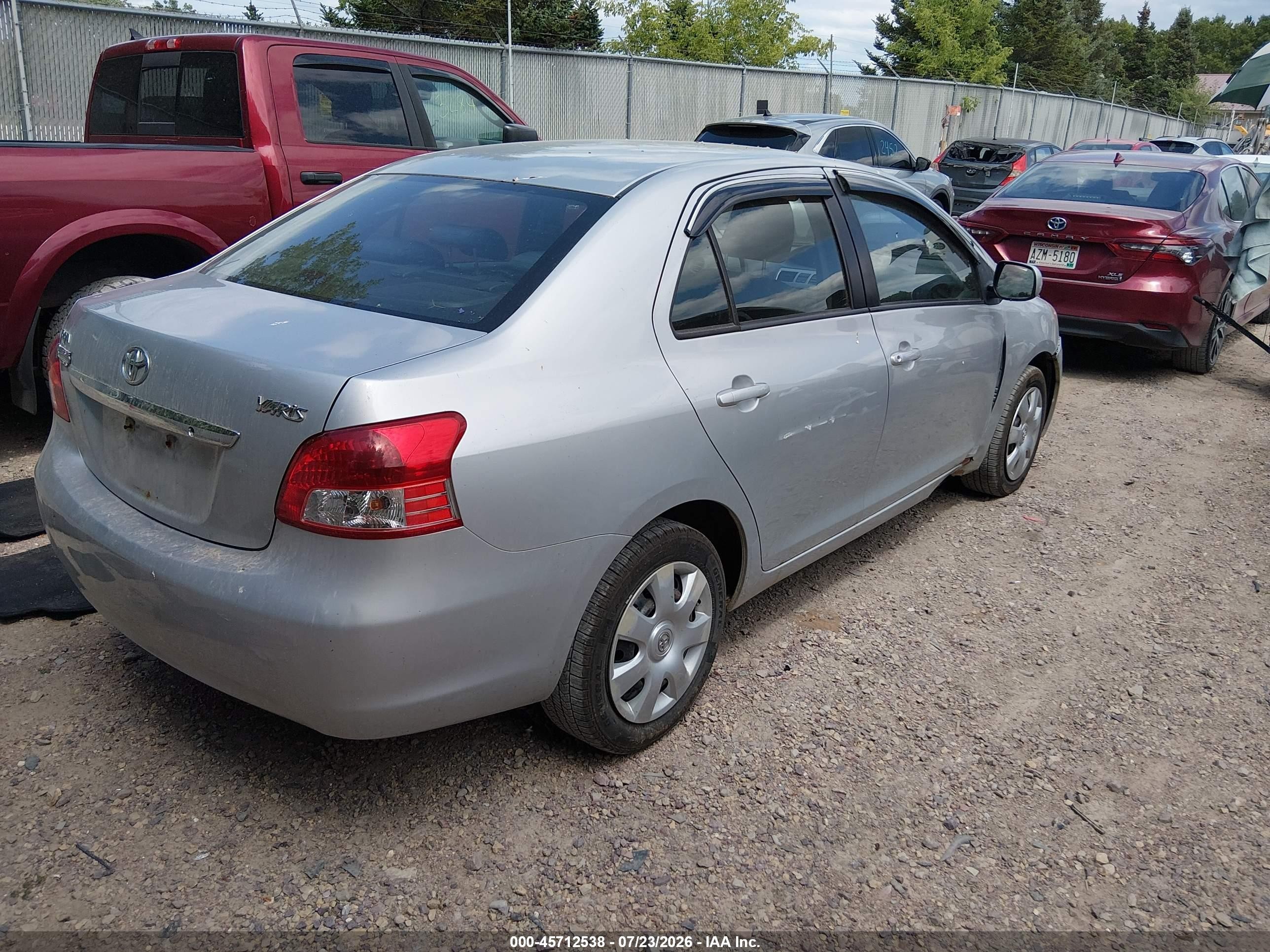 2010 Toyota Yaris   Silver vin: JTDBT4K31A4071345