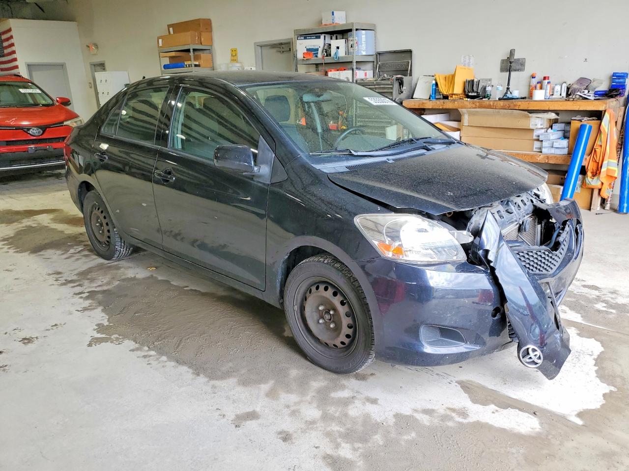 2012 Toyota Yaris Fleet Black vin: JTDBT4K31C1414482