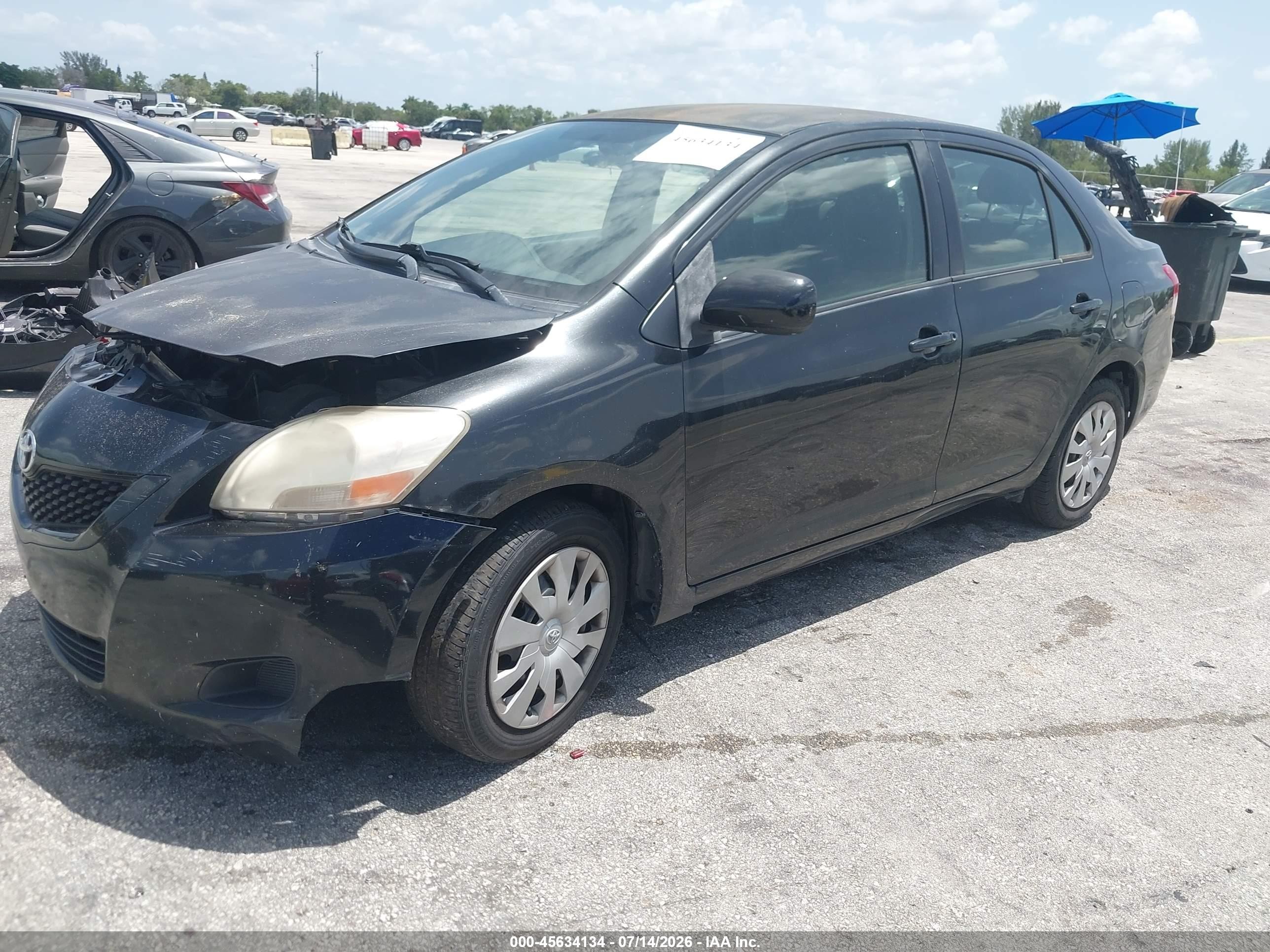 2012 Toyota Yaris   Black vin: JTDBT4K31C1414630