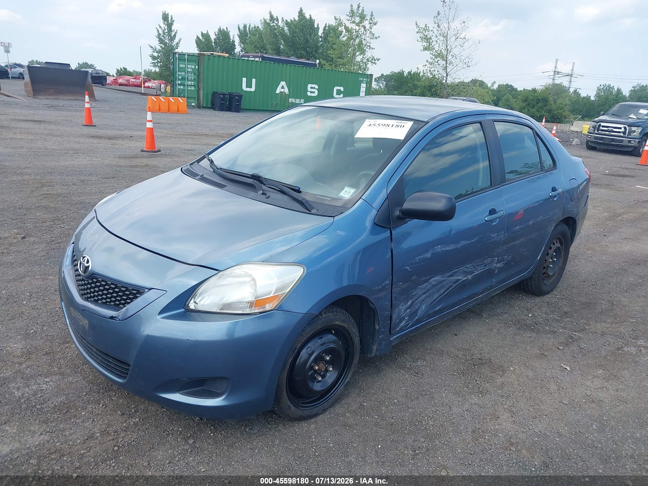2012 Toyota Yaris   Light Blue vin: JTDBT4K31CL010585