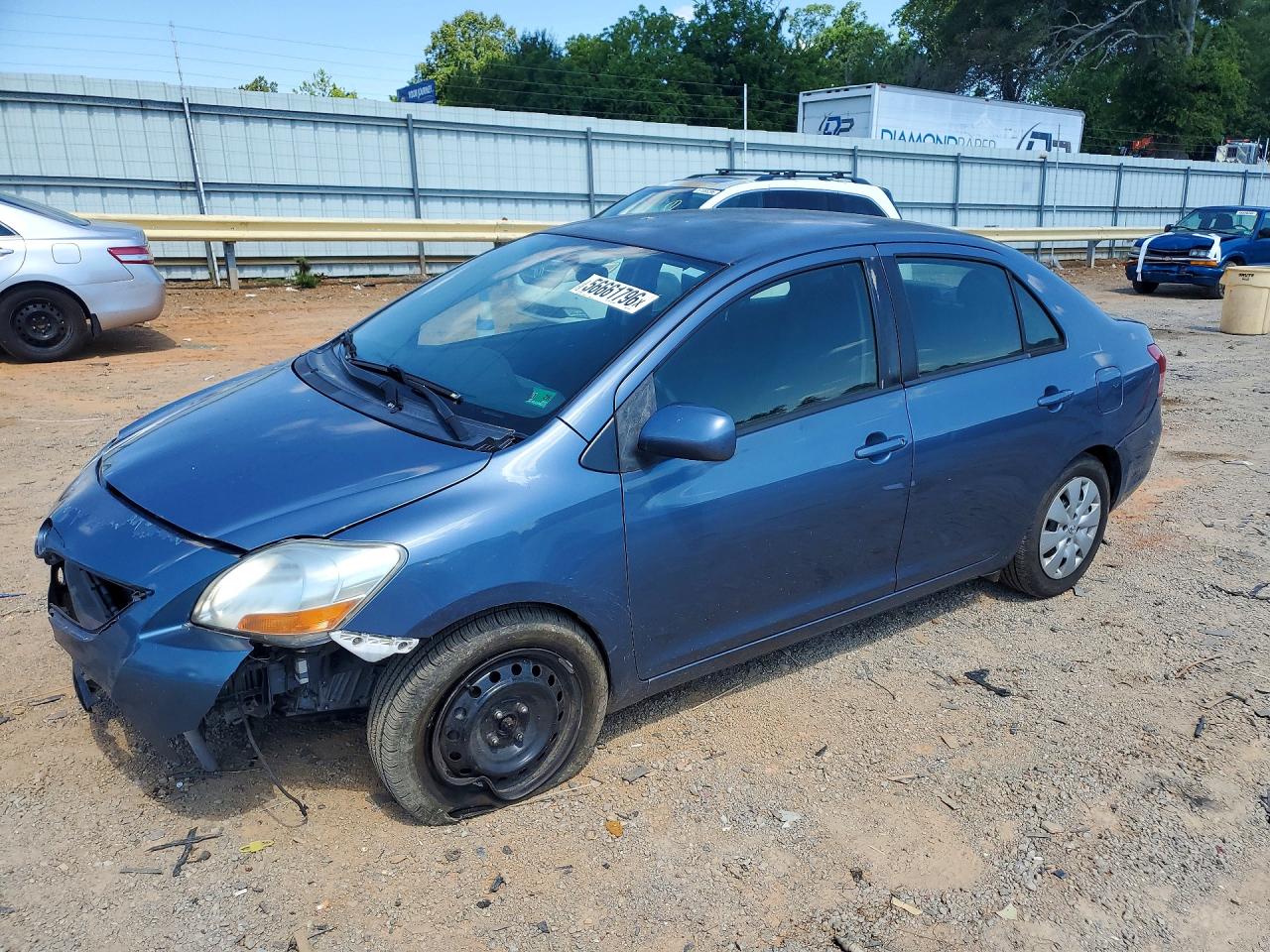 2012 Toyota Yaris Fleet Blue vin: JTDBT4K31CL012384