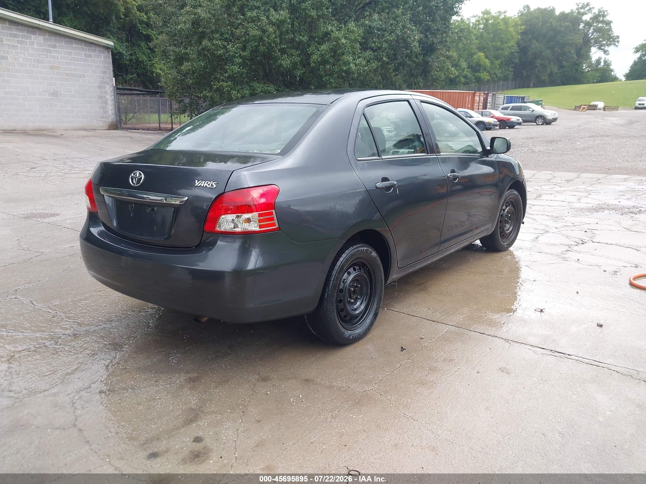 2012 Toyota Yaris   Black vin: JTDBT4K31CL029380