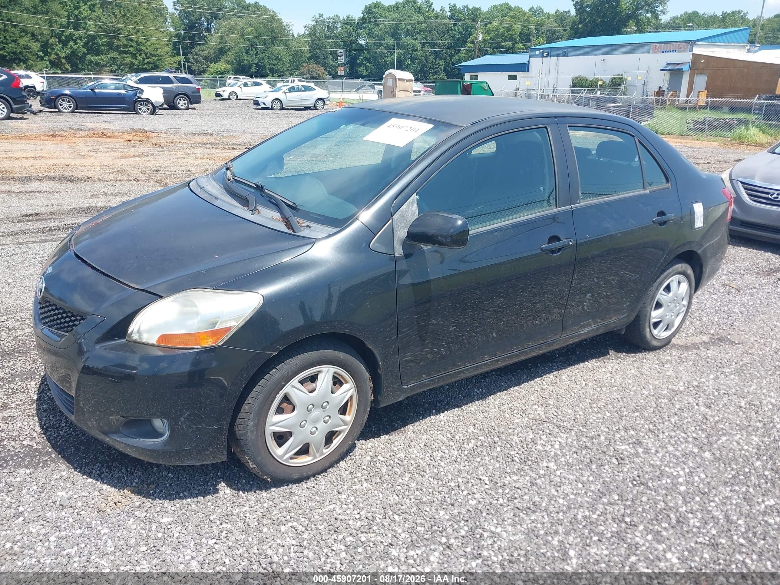2010 Toyota Yaris   Black vin: JTDBT4K32A1360557