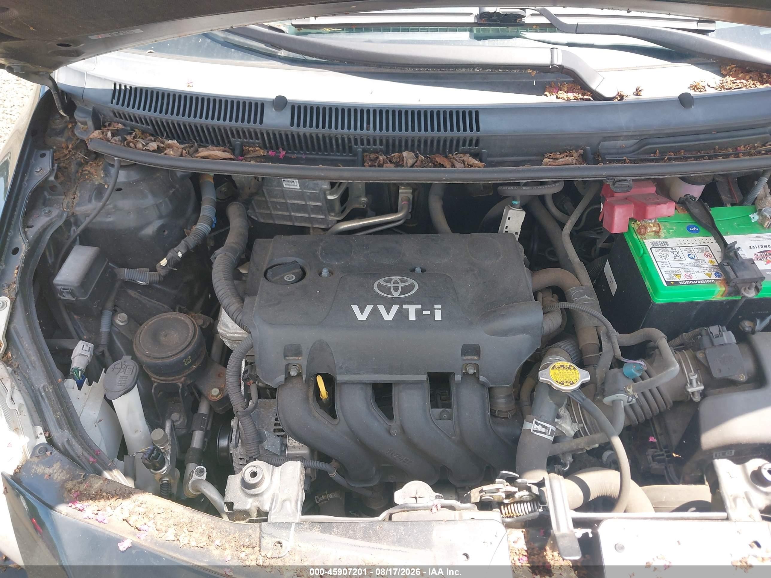 2010 Toyota Yaris   Black vin: JTDBT4K32A1360557