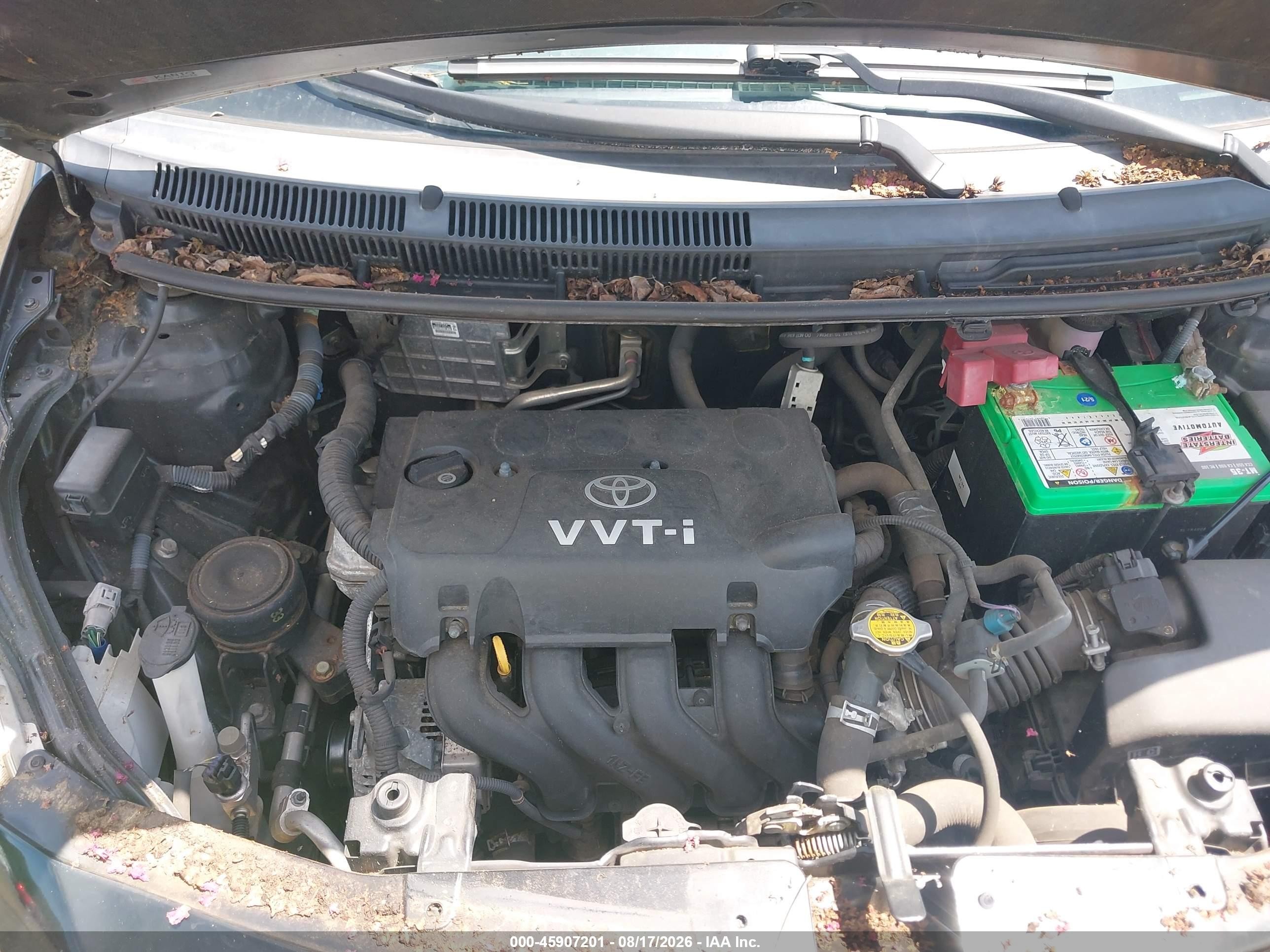 2010 Toyota Yaris   Black vin: JTDBT4K32A1360557