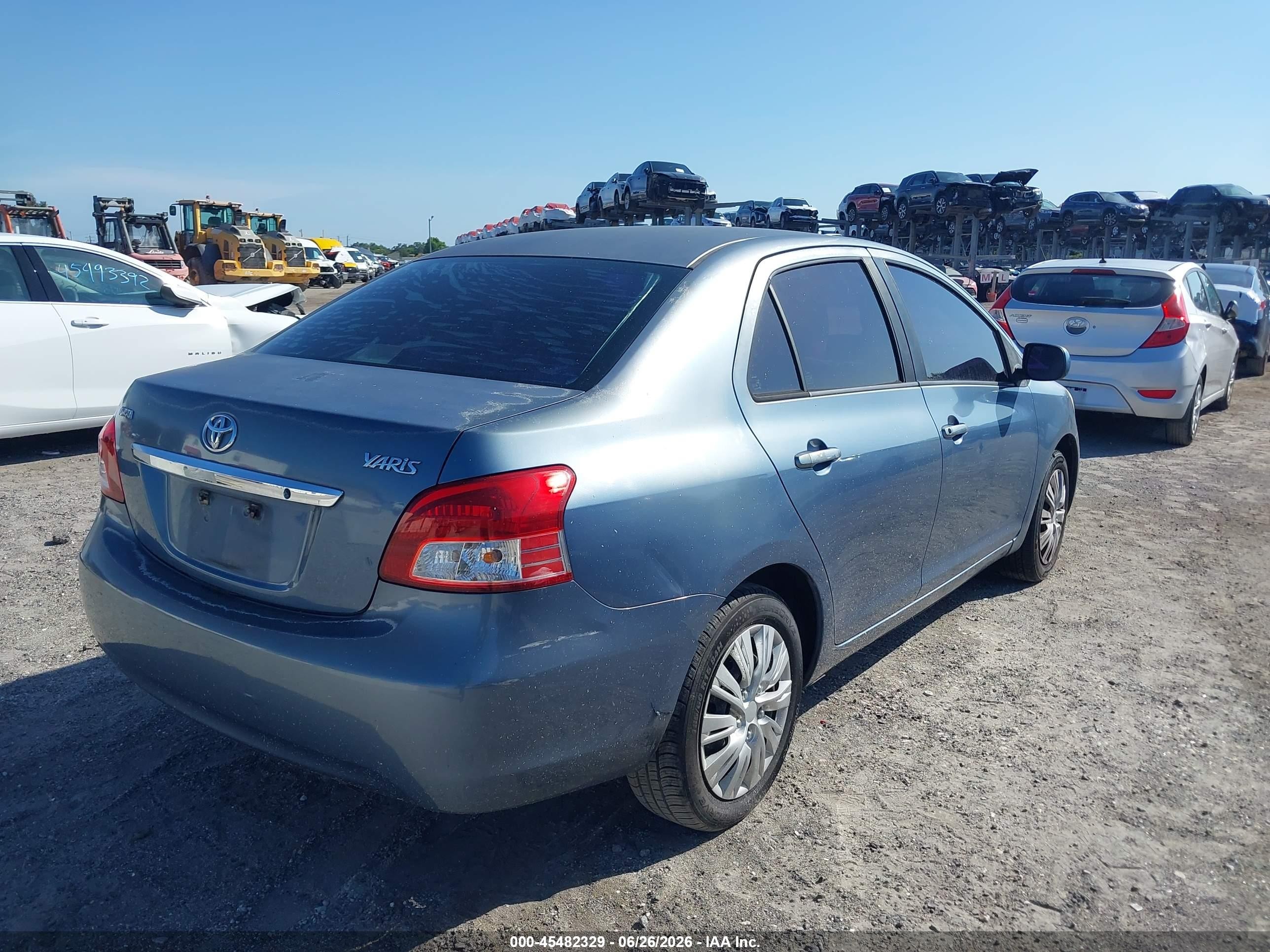 2010 Toyota Yaris   Light Blue vin: JTDBT4K32A1392599
