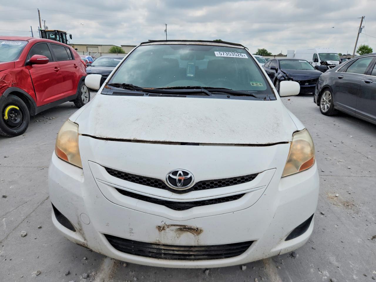 2012 Toyota Yaris Fleet White vin: JTDBT4K32C1420534