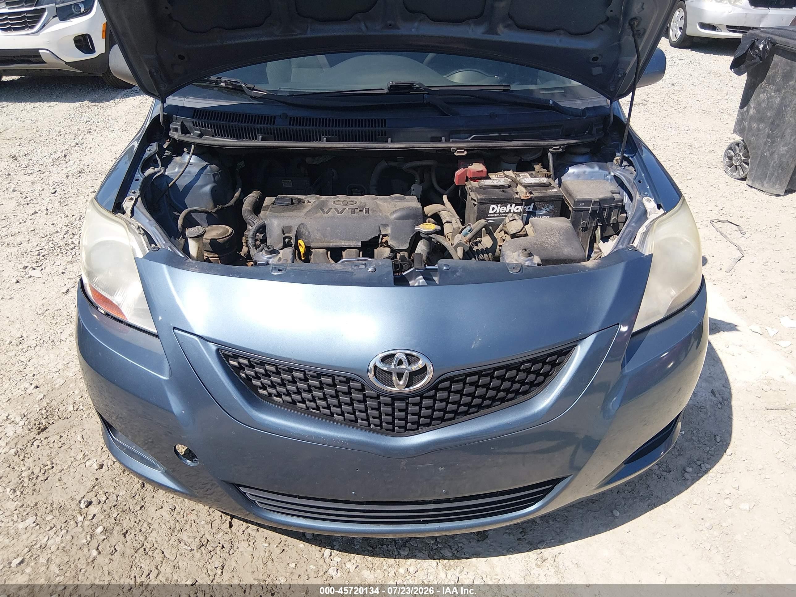 2012 Toyota Yaris   Blue vin: JTDBT4K32CL011311