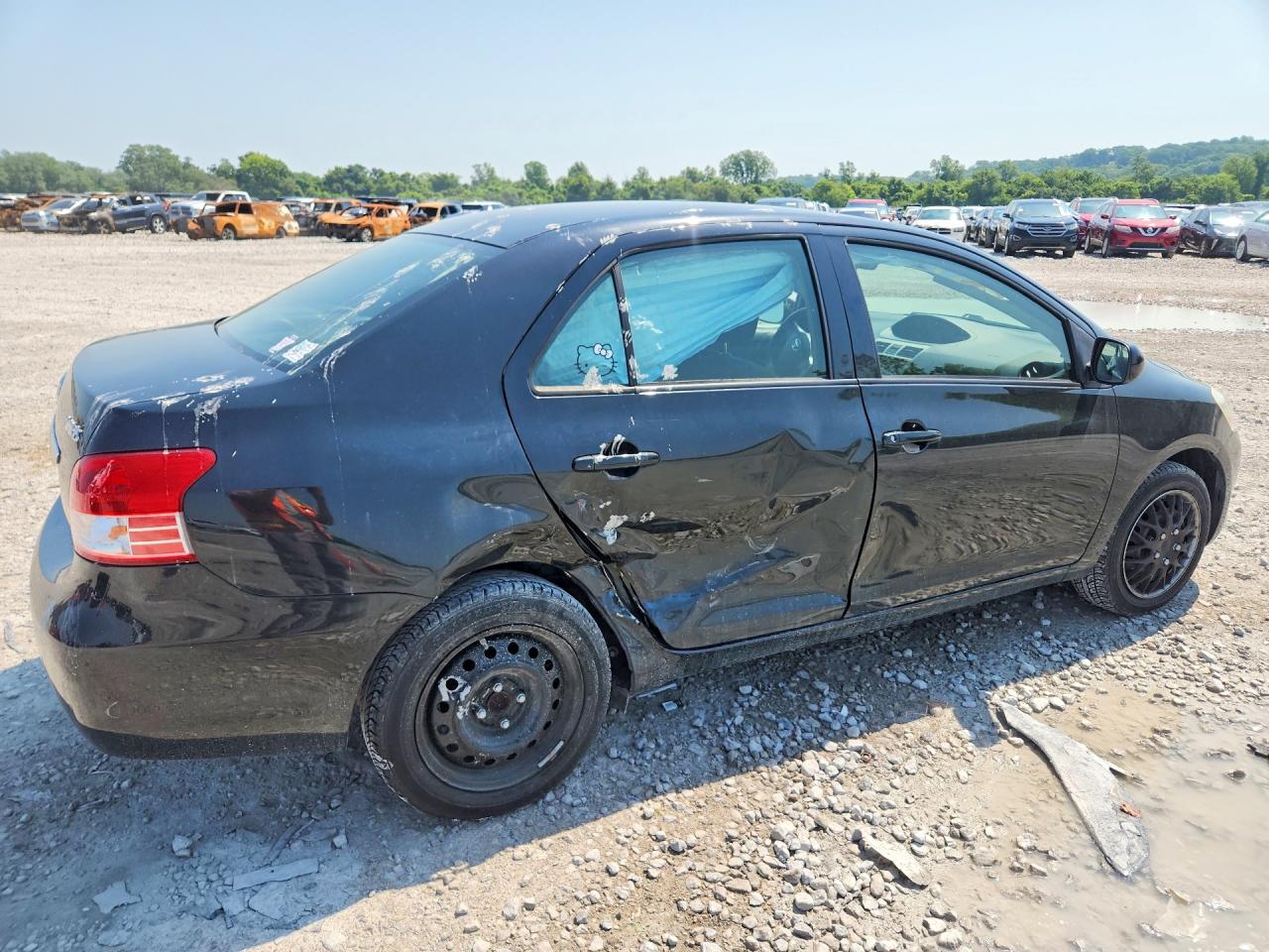 2012 Toyota Yaris Fleet Black vin: JTDBT4K32CL016329