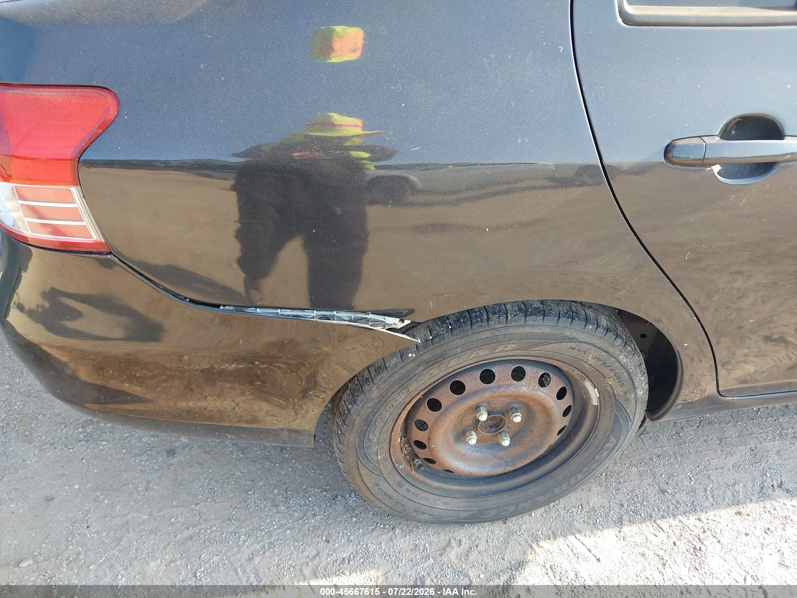 2012 Toyota Yaris   Черный vin: JTDBT4K32CL031171
