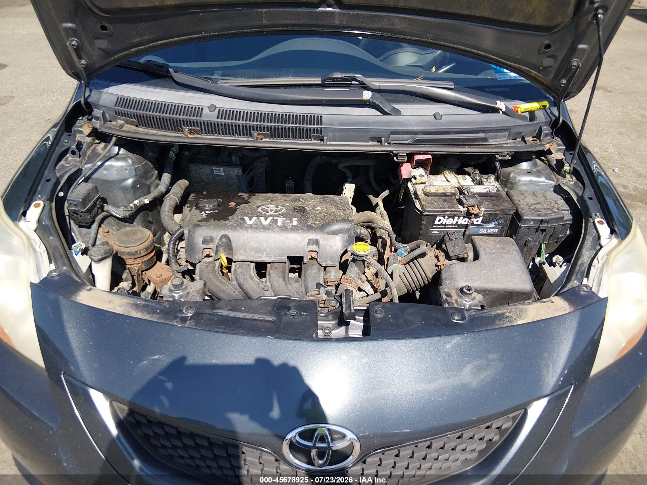 2010 Toyota Yaris   Gray vin: JTDBT4K33A4069371