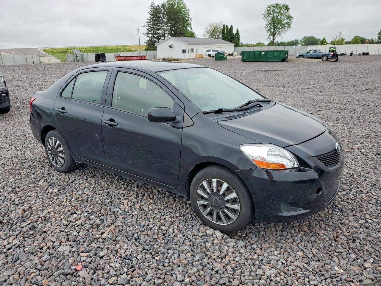 2012 Toyota Yaris Black vin: JTDBT4K33CL025203