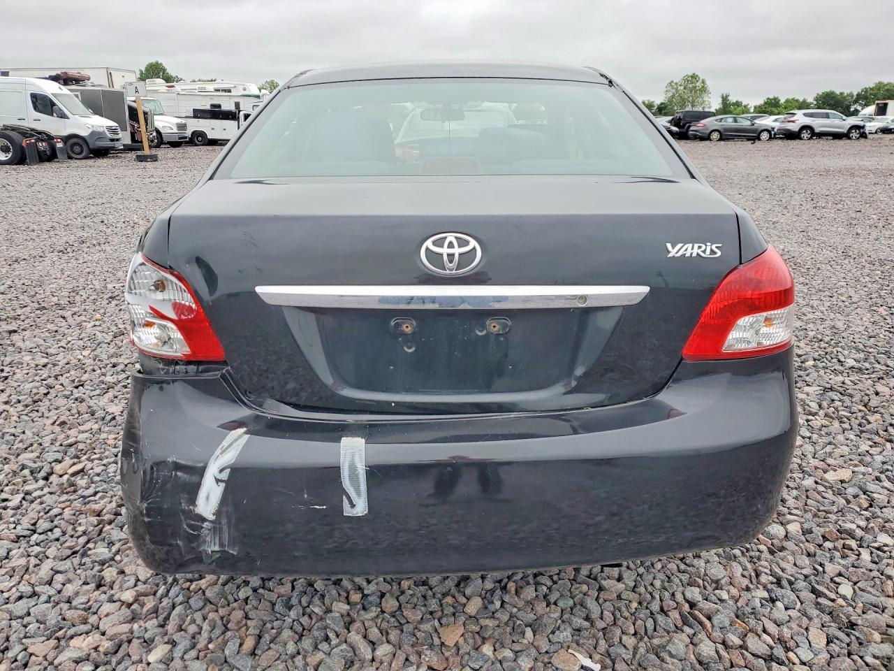 2012 Toyota Yaris Black vin: JTDBT4K33CL025203