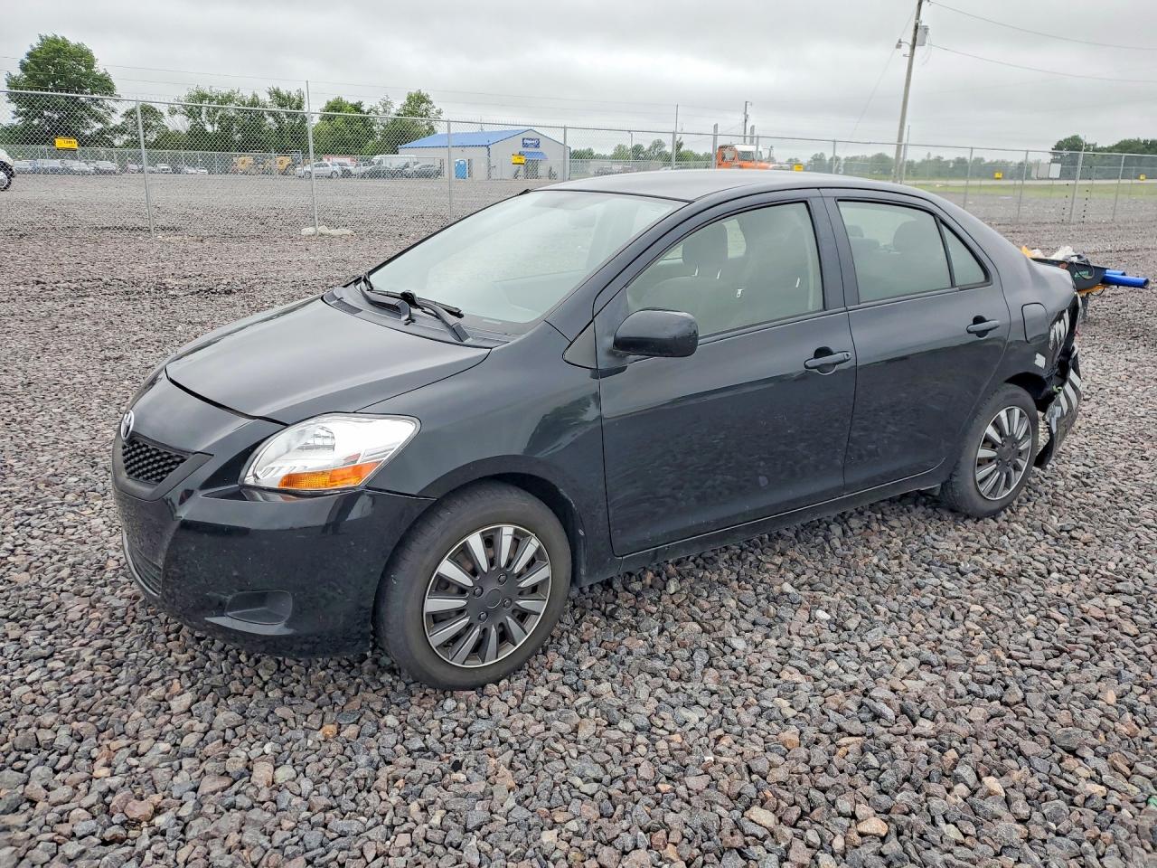 2012 Toyota Yaris Black vin: JTDBT4K33CL025203