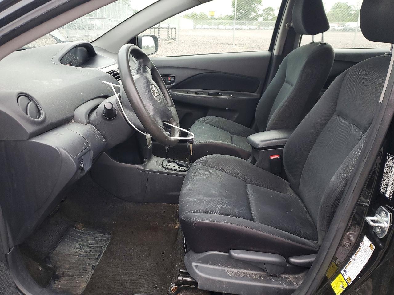 2012 Toyota Yaris Black vin: JTDBT4K33CL025203