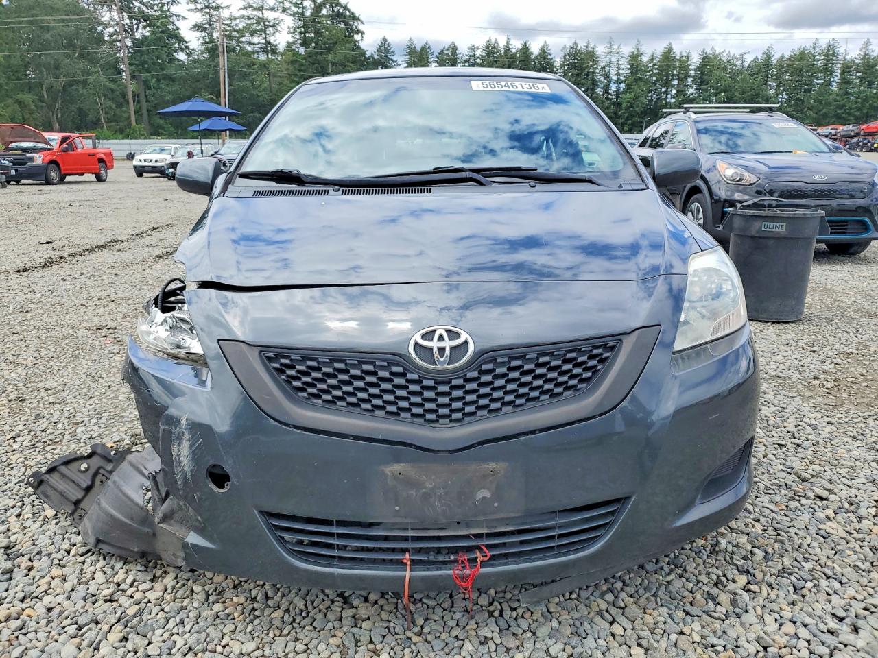 2012 Toyota Yaris Fleet Gray vin: JTDBT4K33CL037271