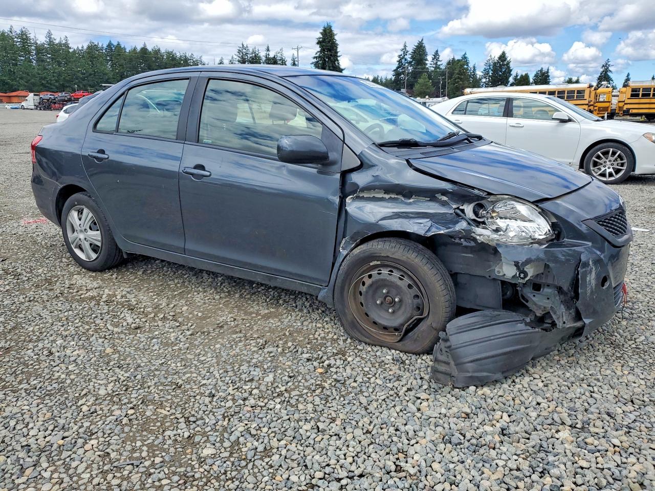 2012 Toyota Yaris Fleet Gray vin: JTDBT4K33CL037271